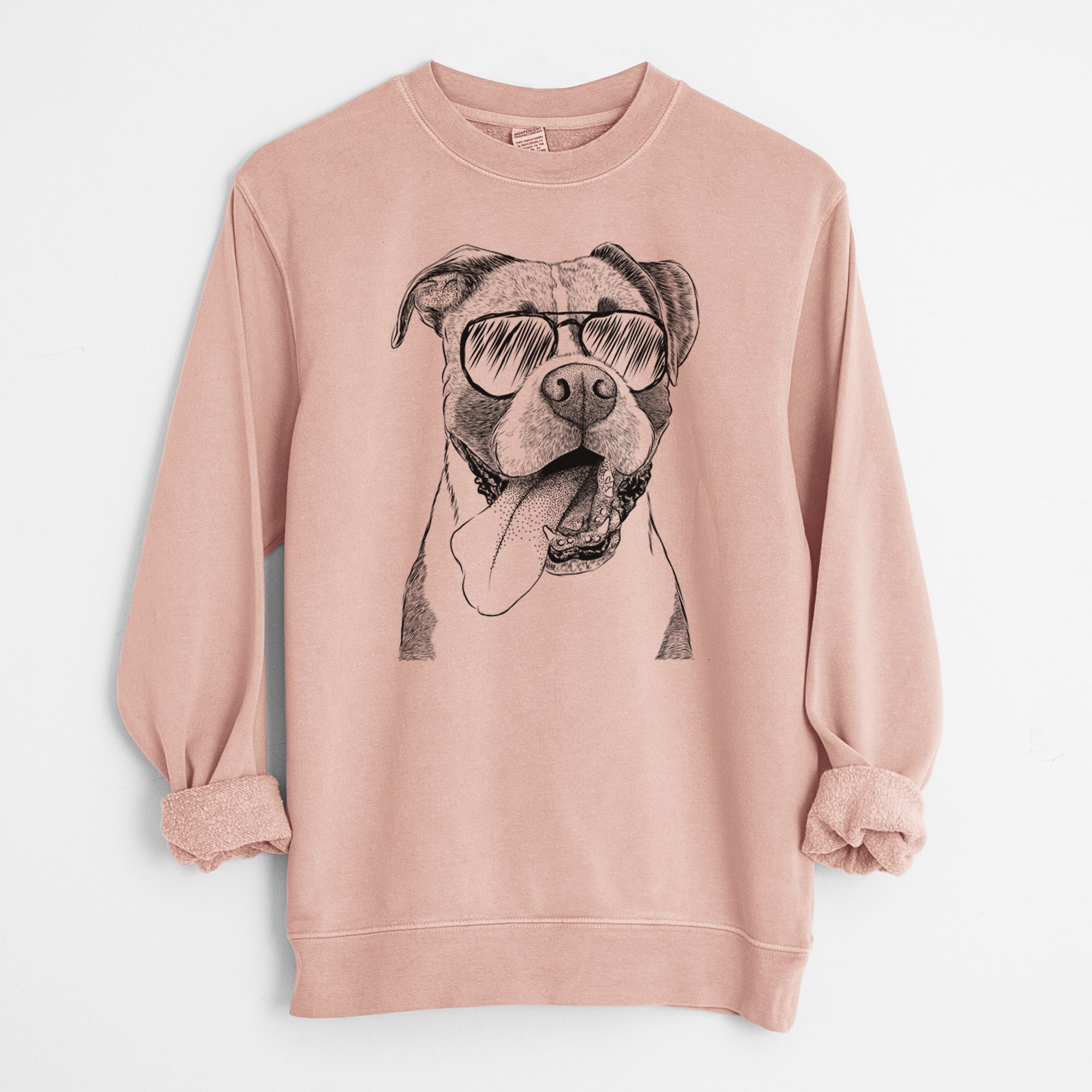 Aviator Tuckeroo the Boxer - Unisex Pigment Dyed Crew Sweatshirt