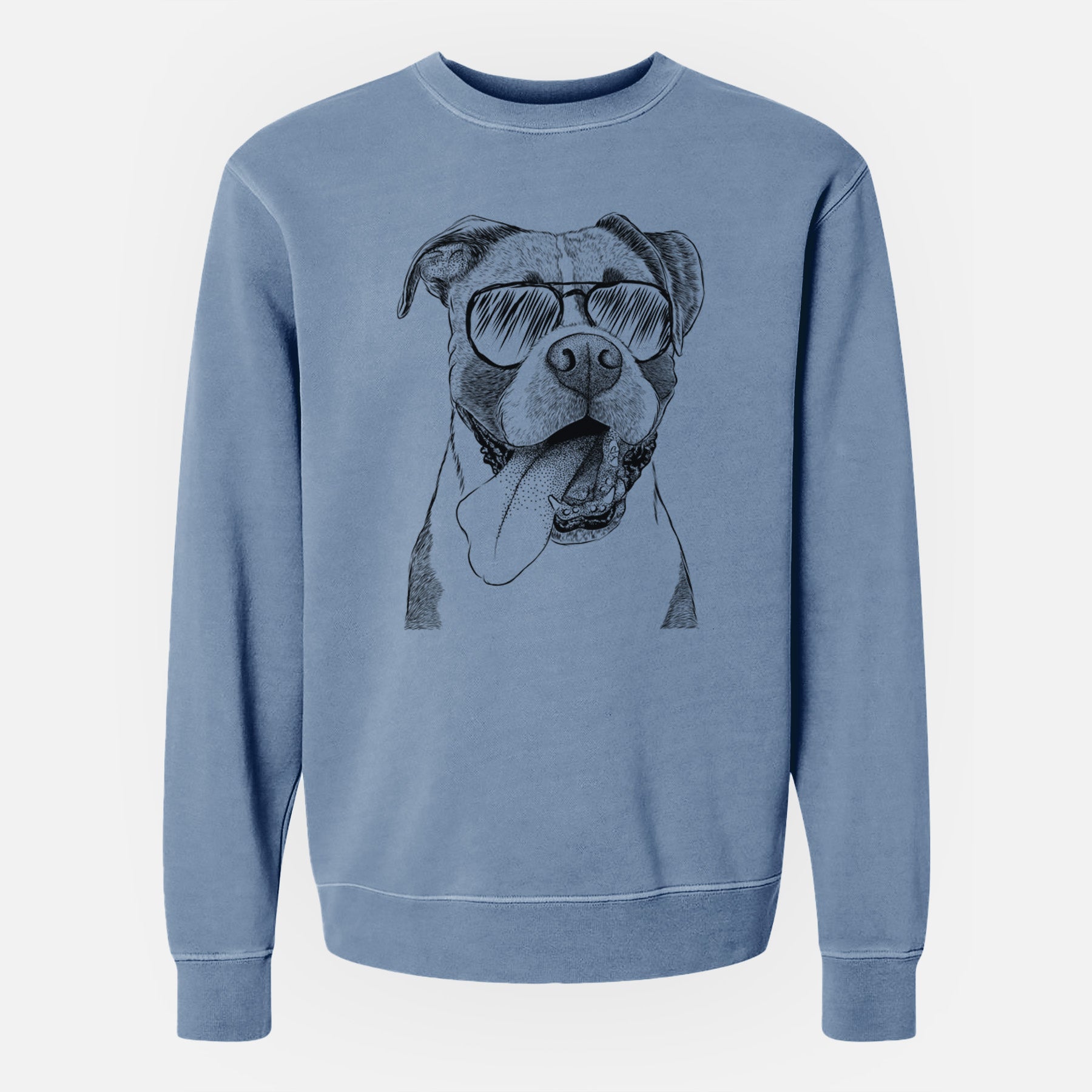 Aviator Tuckeroo the Boxer - Unisex Pigment Dyed Crew Sweatshirt