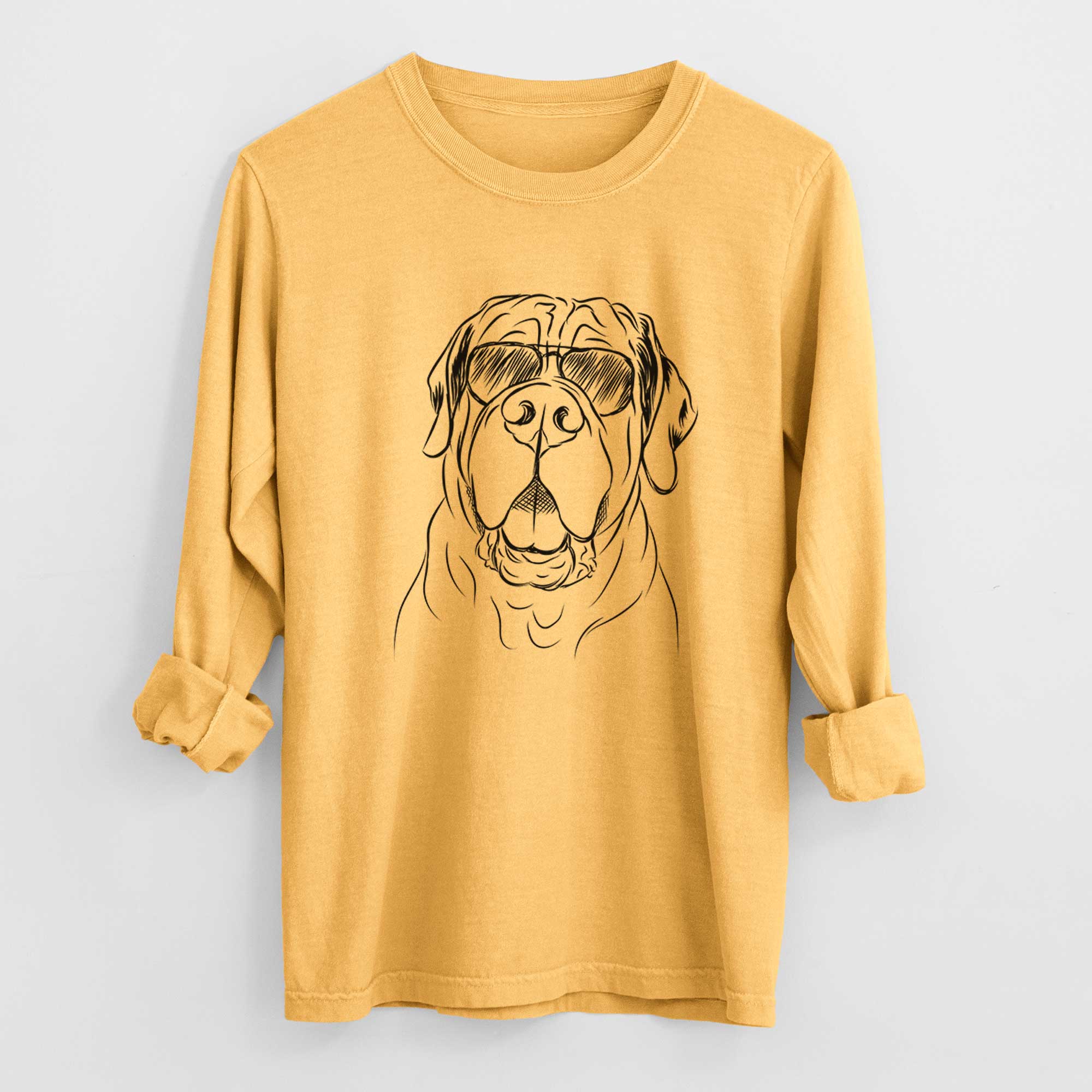 Aviators Tufton the English Mastiff - Heavyweight 100% Cotton Long Sleeve