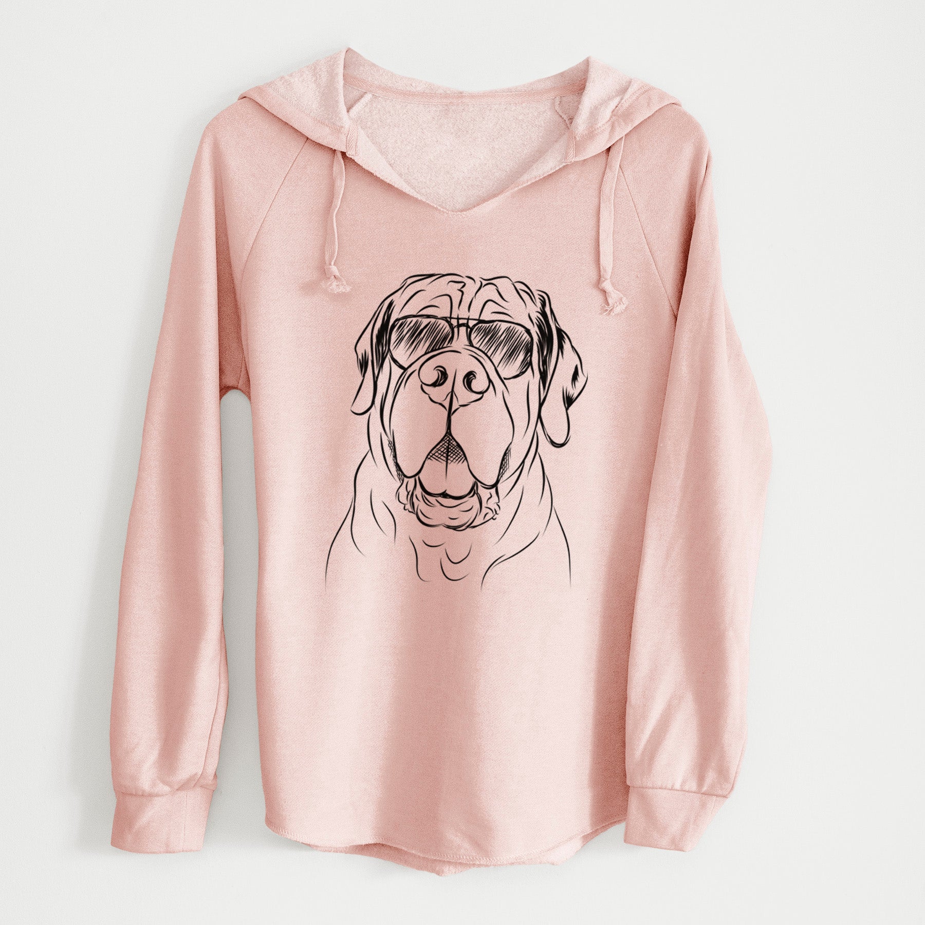 Aviator Tufton the English Mastiff - Cali Wave Hooded Sweatshirt