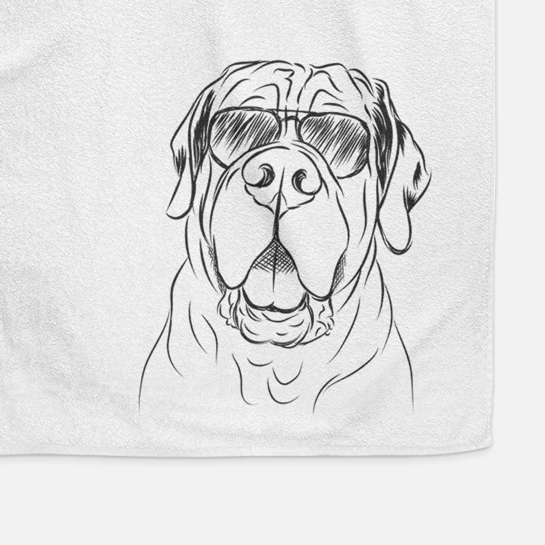 Tufton the English Mastiff Decorative Hand Towel