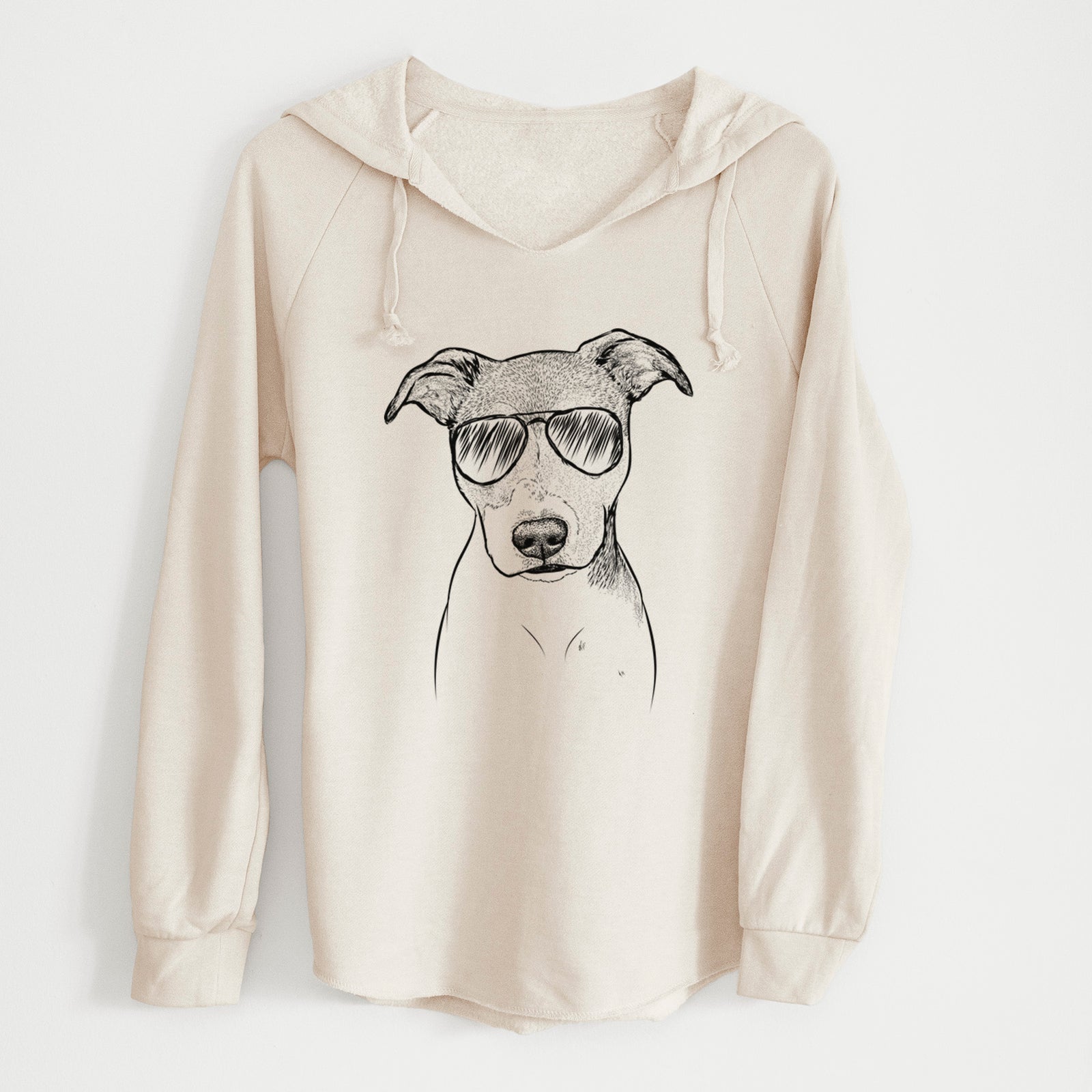 Aviator Tula the American Staffordshire Terrier Heeler Mix - Cali Wave Hooded Sweatshirt