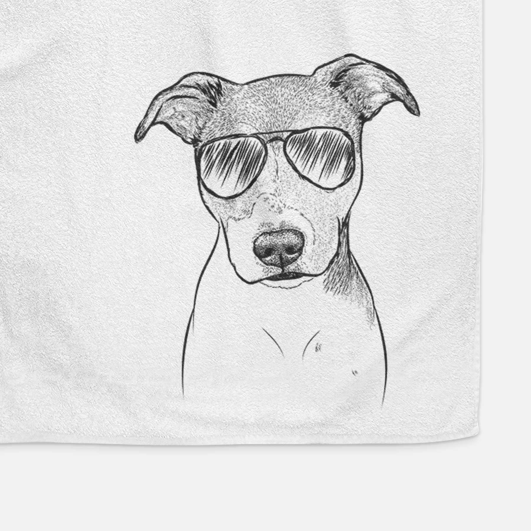 Tula the American Staffordshire Terrier Heeler Mix Decorative Hand Towel