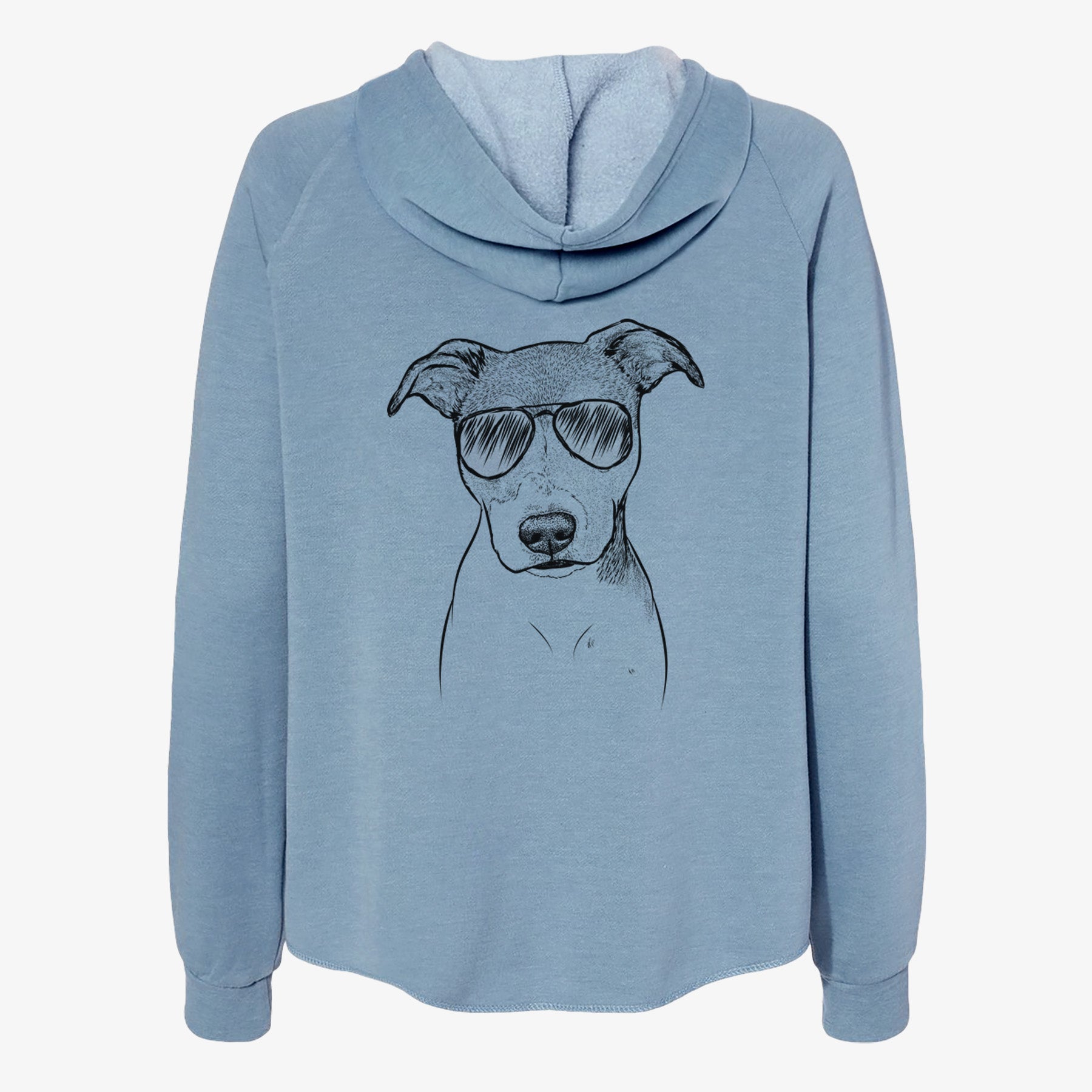 Tula the American Staffordshire Terrier Heeler Mix - Women's Cali Wave Zip-Up Sweatshirt