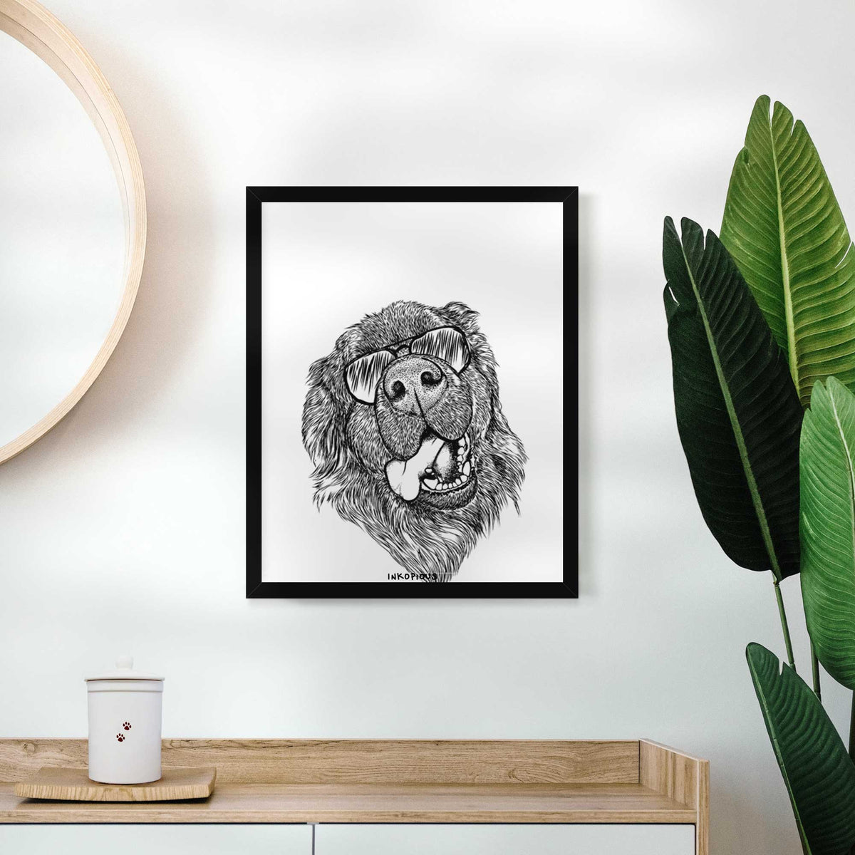 Tuna the Newfoundland Art Print