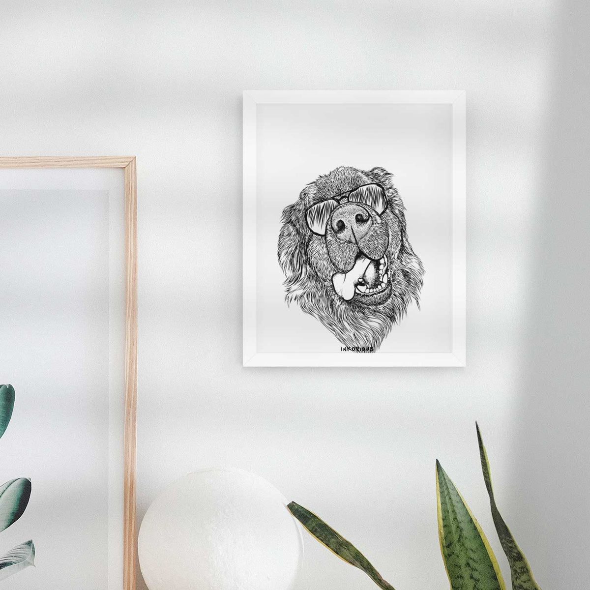 Tuna the Newfoundland Art Print