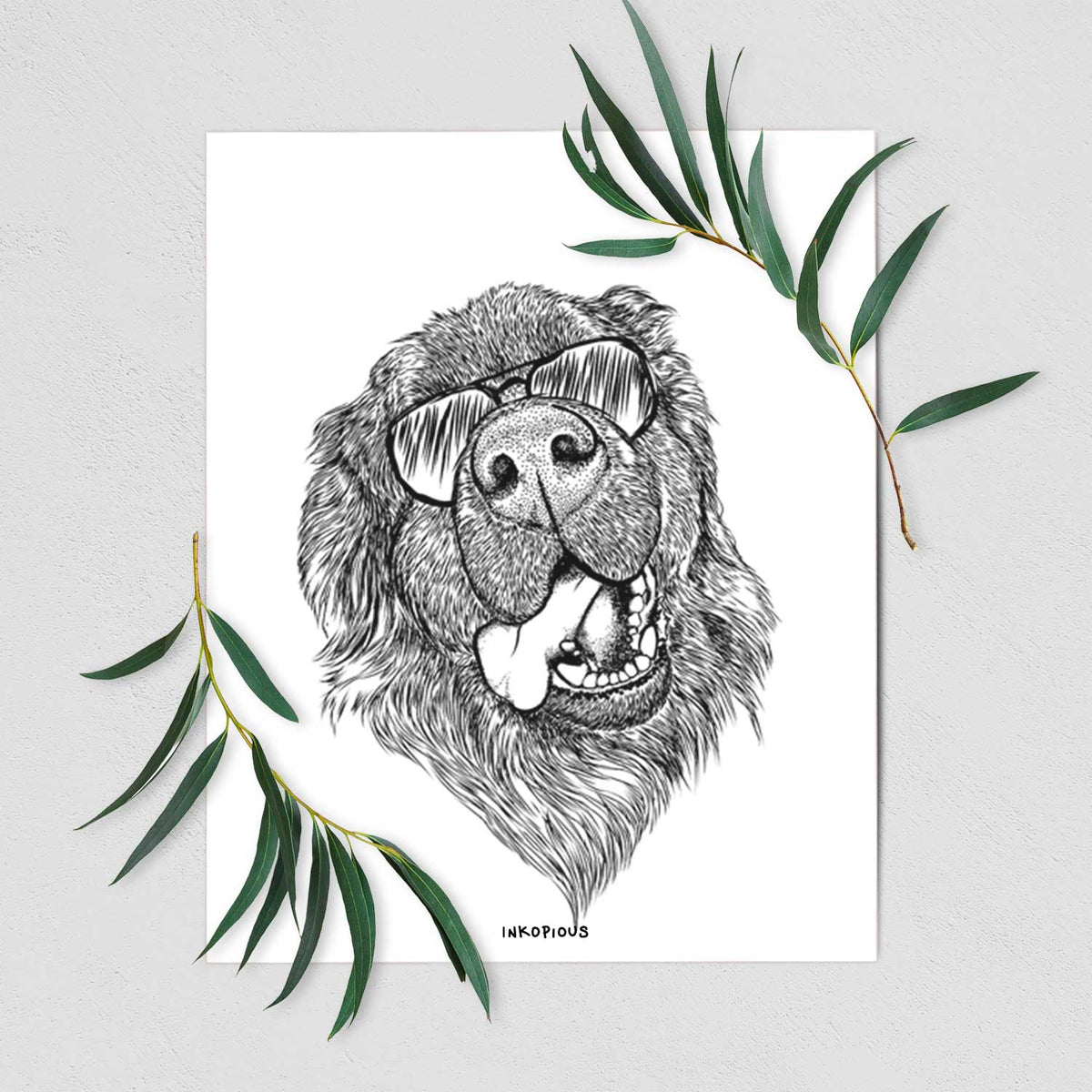 Tuna the Newfoundland Art Print