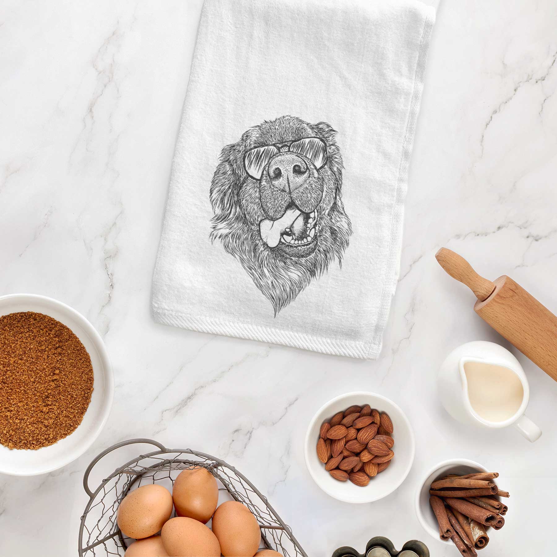 Tuna the Newfoundland Decorative Hand Towel