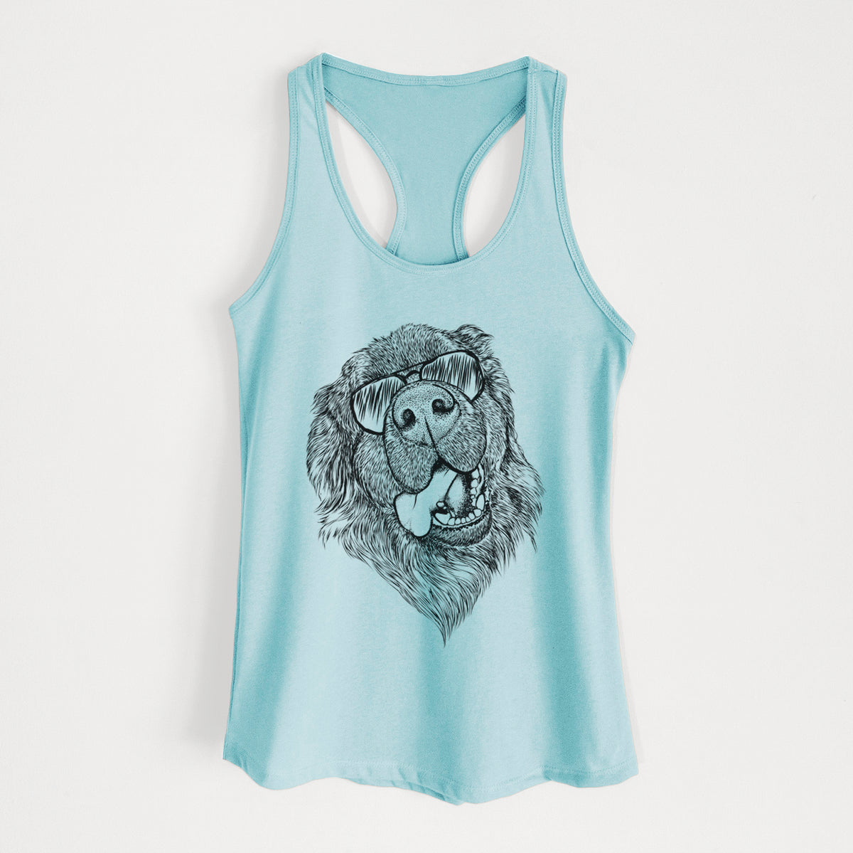 Tuna the Newfoundland - Women's Racerback Tanktop