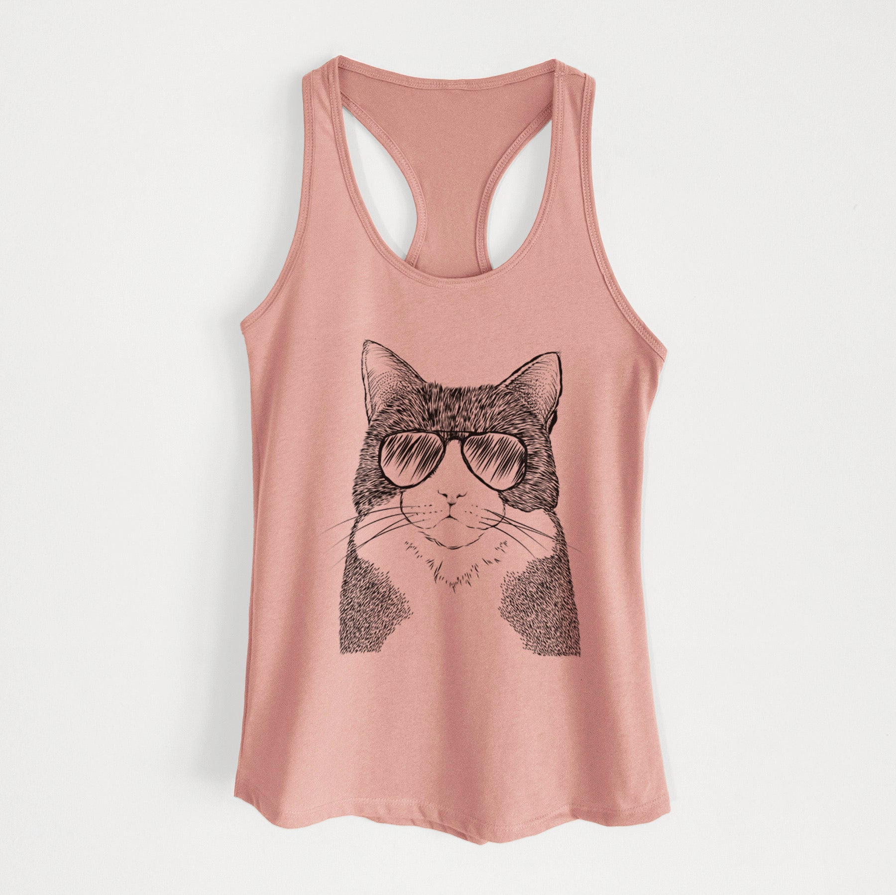 Tux the Tuxedo Cat - Women's Racerback Tanktop