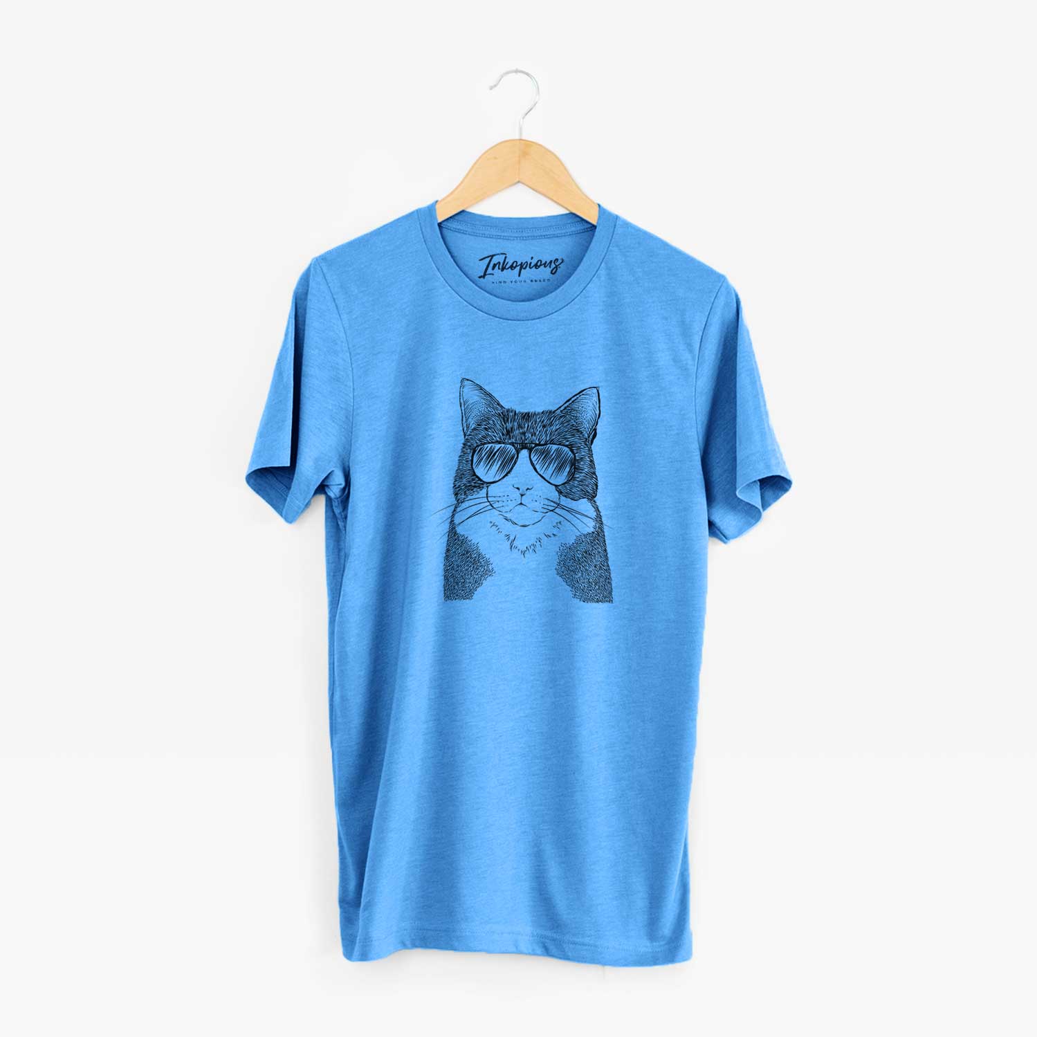Aviator Tux the Tuxedo Cat - Unisex Crewneck