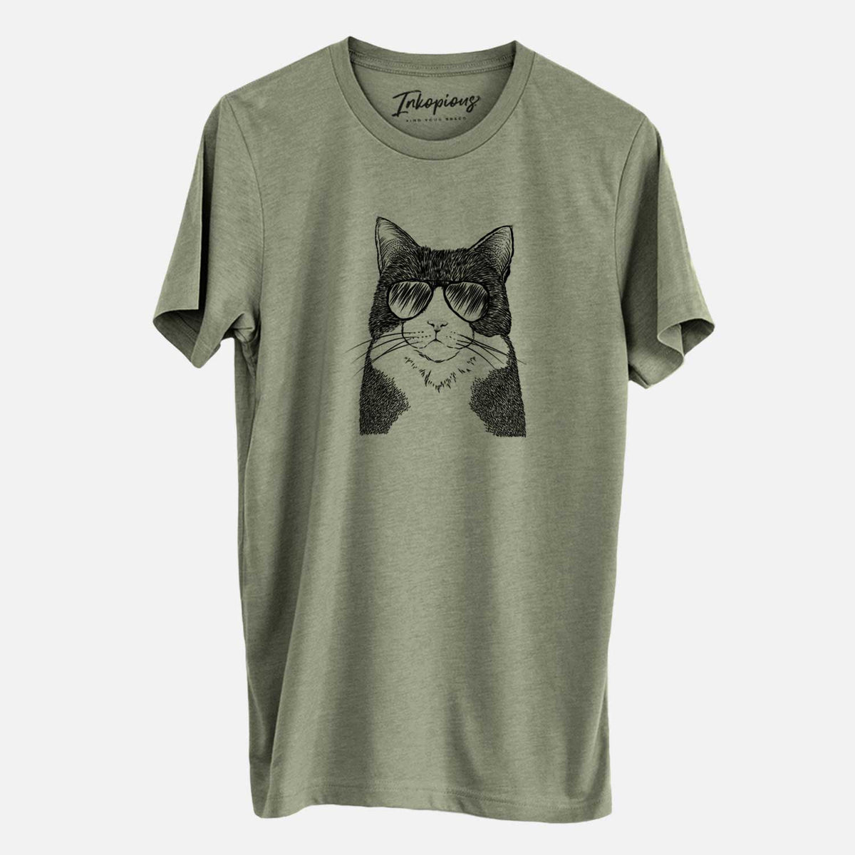 Aviator Tux the Tuxedo Cat - Unisex Crewneck