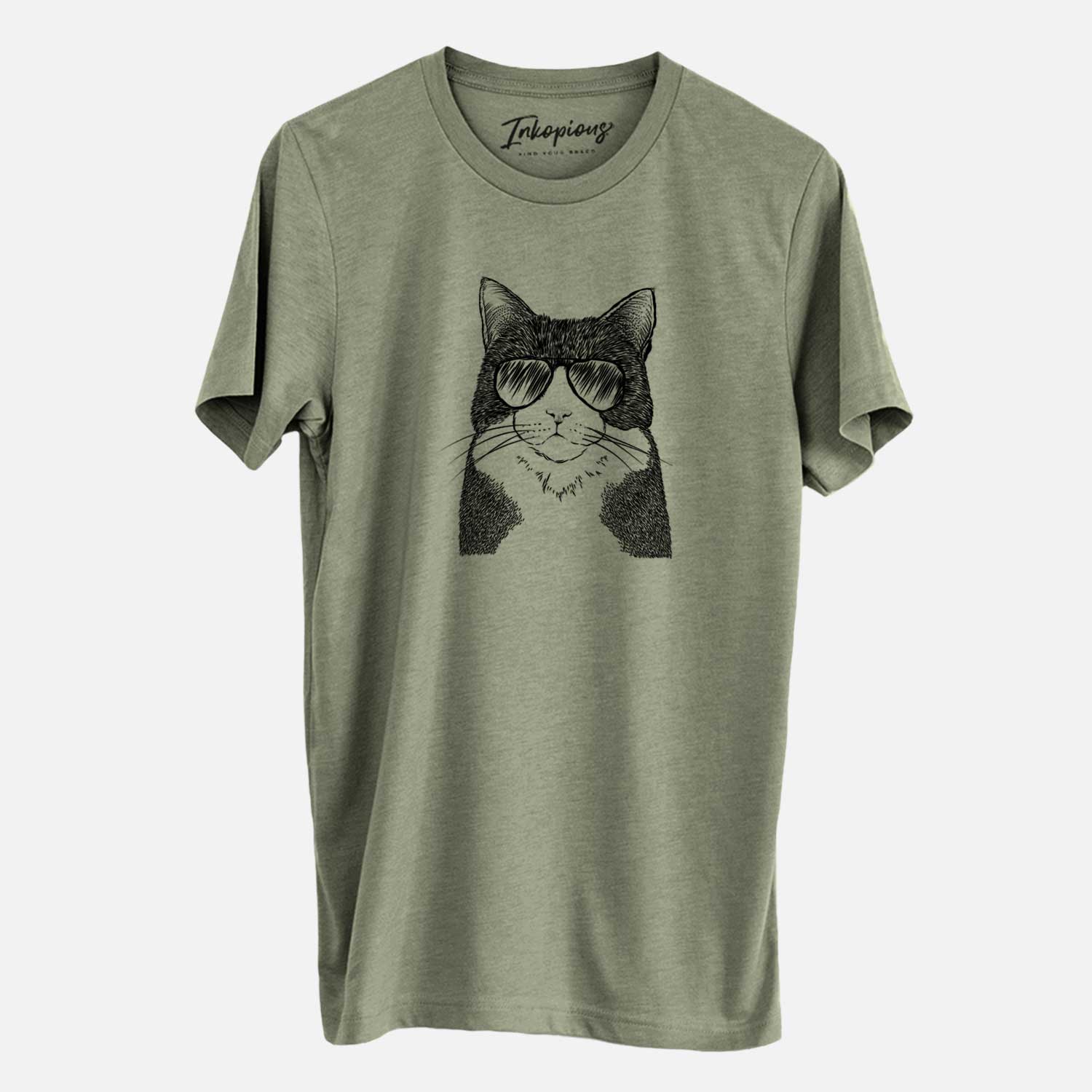 Aviator Tux the Tuxedo Cat - Unisex Crewneck