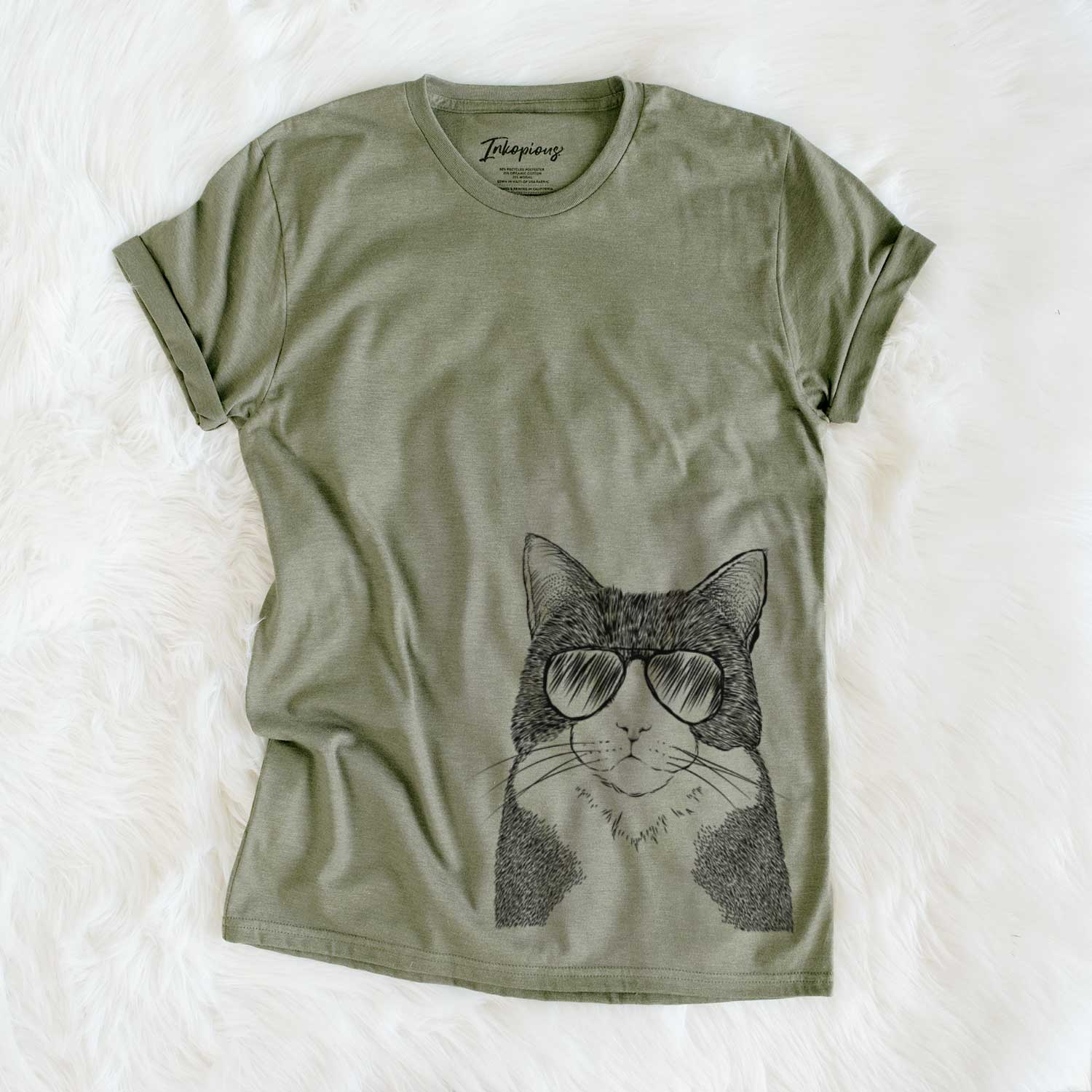 Aviator Tux the Tuxedo Cat - Unisex Crewneck