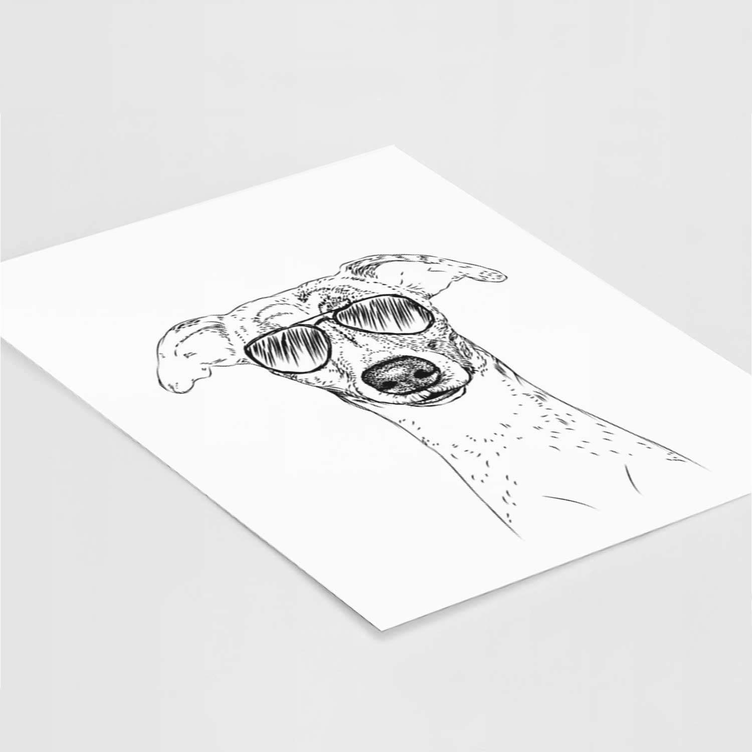 Twiggy the Whippet Art Print