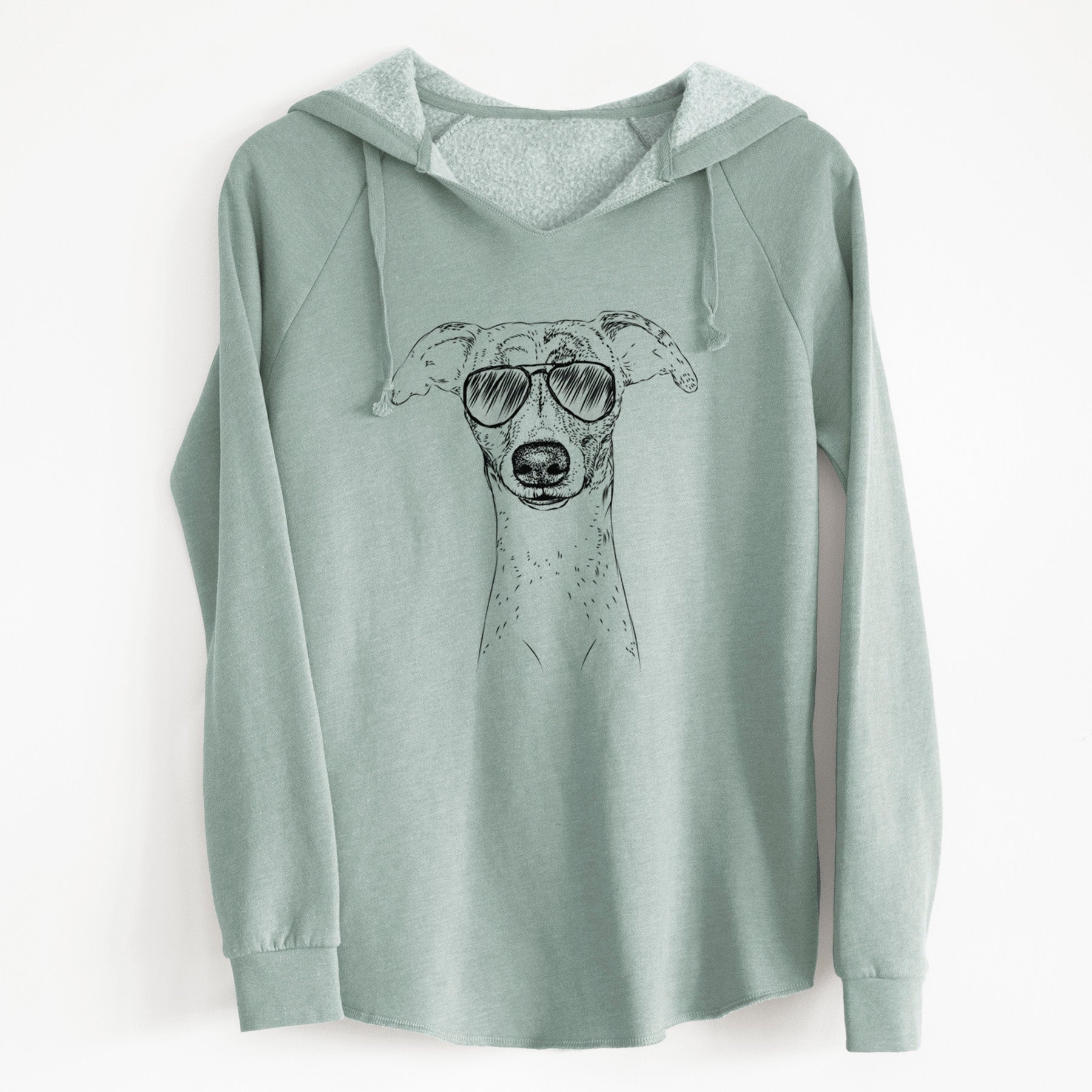 Aviator Twiggy the Whippet - Cali Wave Hooded Sweatshirt