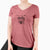 Aviator Twiggy the Whippet - Women's V-neck Shirt