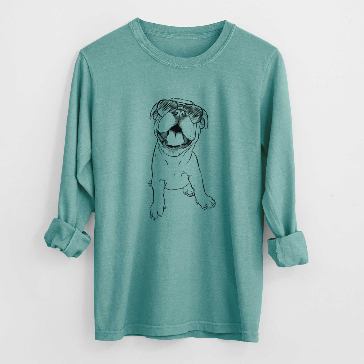 Aviators Tyke the English Bulldog - Heavyweight 100% Cotton Long Sleeve