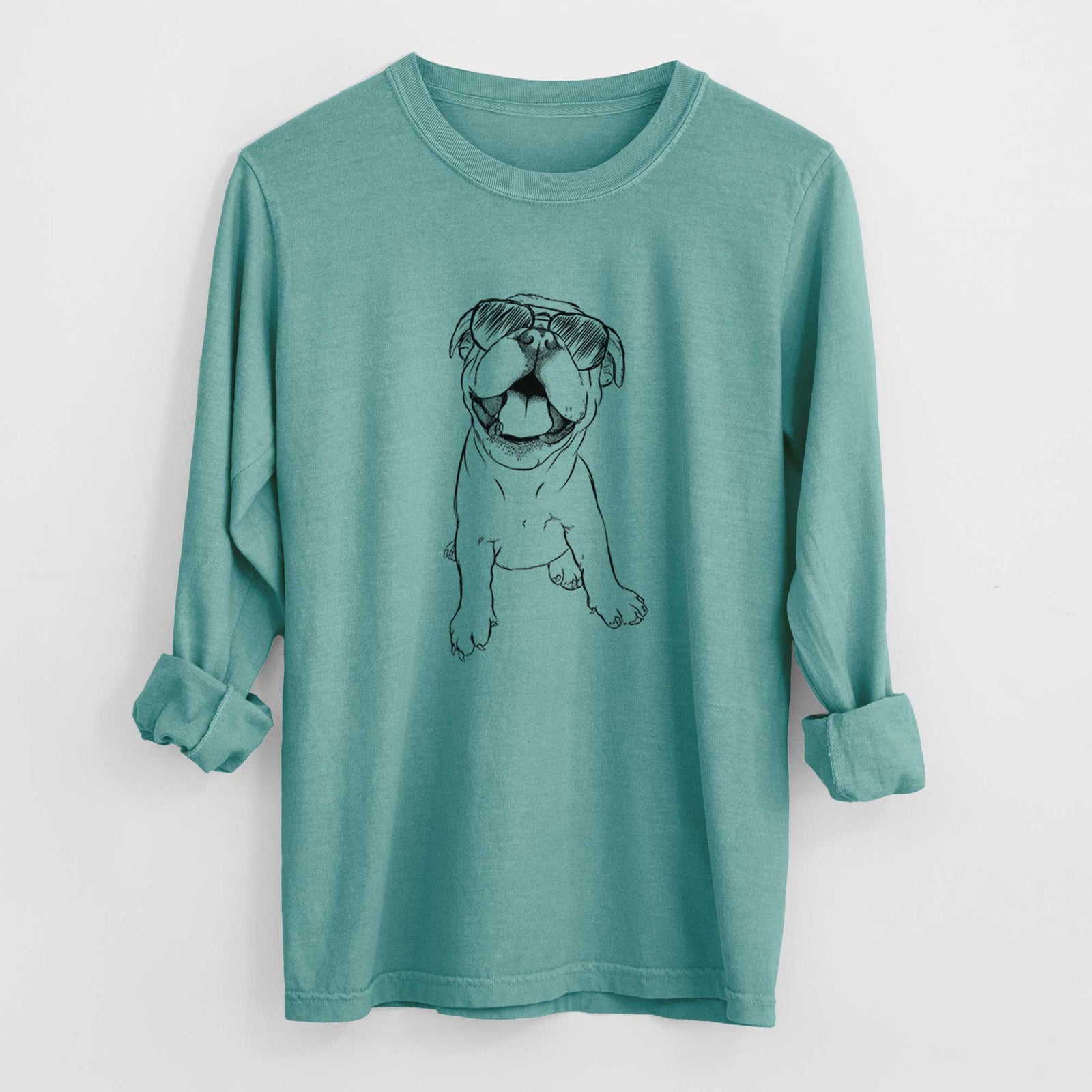 Aviators Tyke the English Bulldog - Heavyweight 100% Cotton Long Sleeve