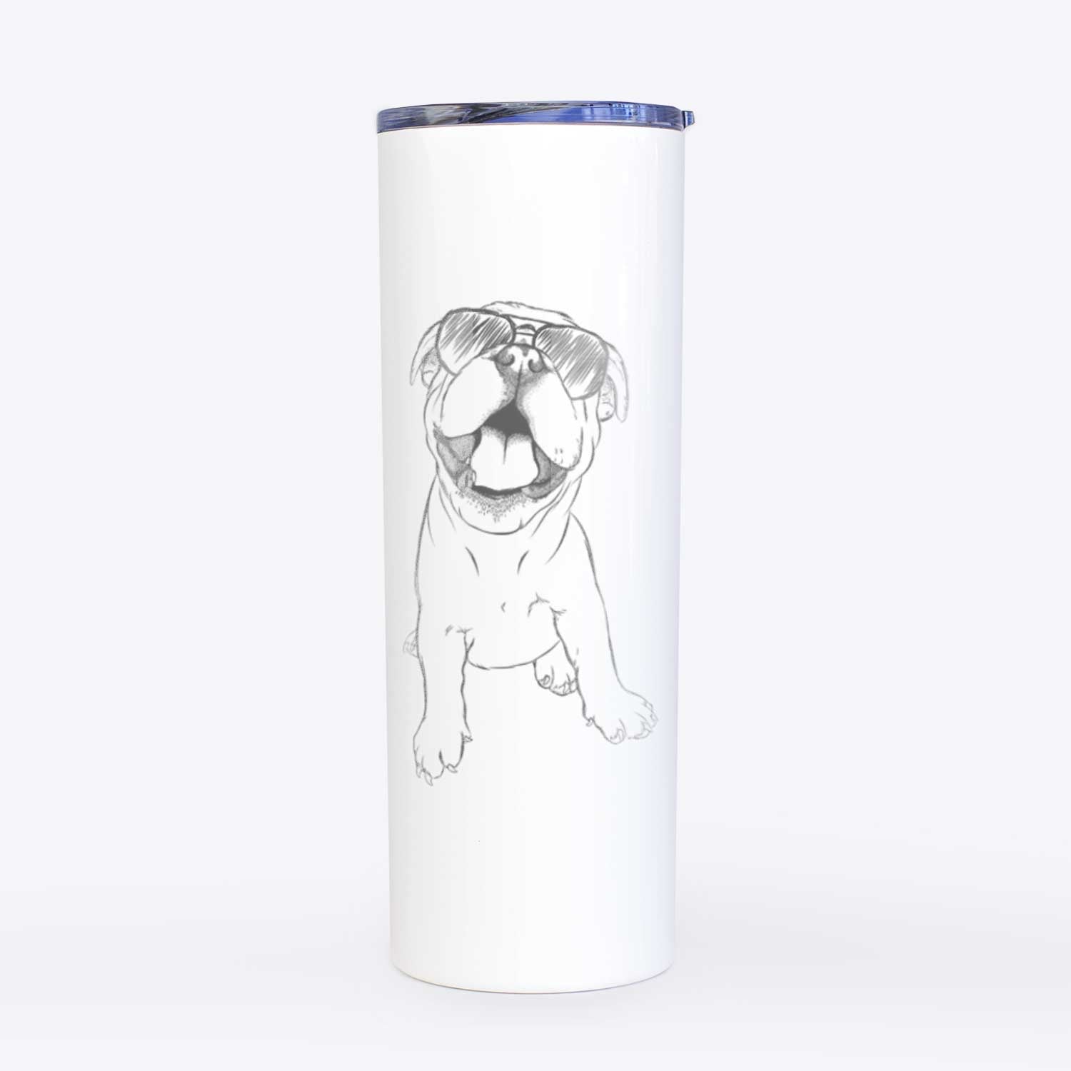 Tyke the English Bulldog - 20oz Skinny Tumbler