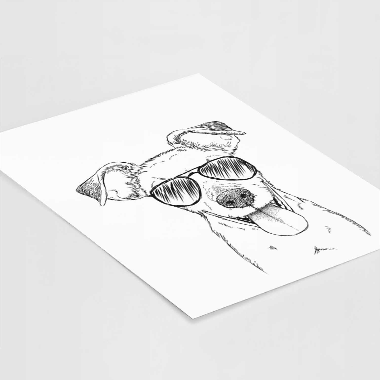Tyler the Mixed Breed Art Print