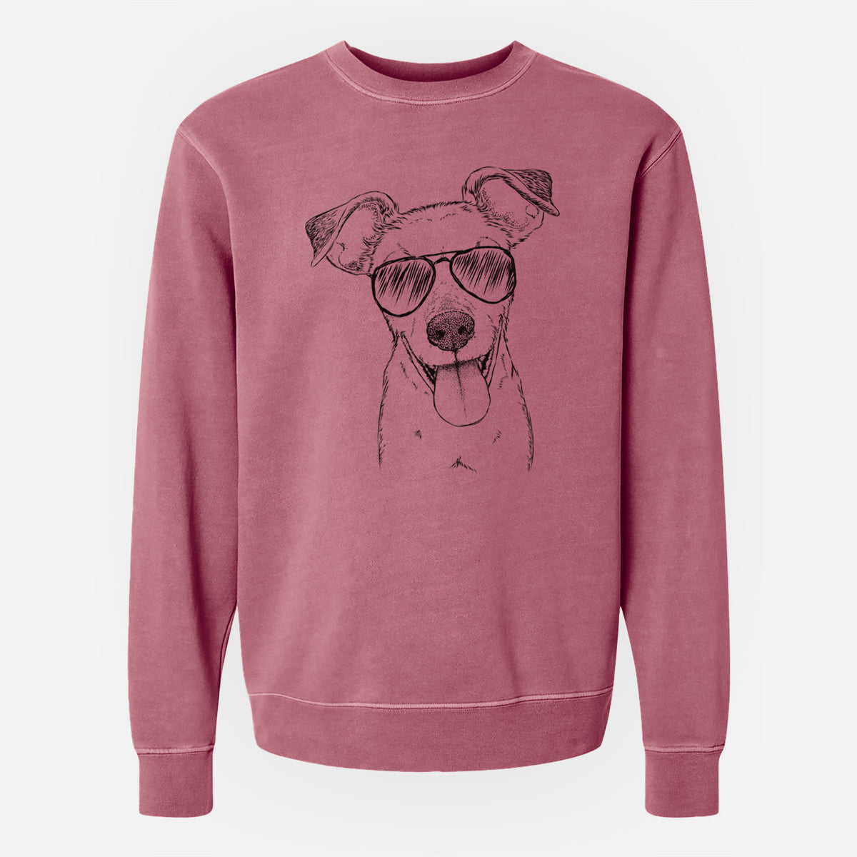 Aviator Tyler the Mixed Breed - Unisex Pigment Dyed Crew Sweatshirt
