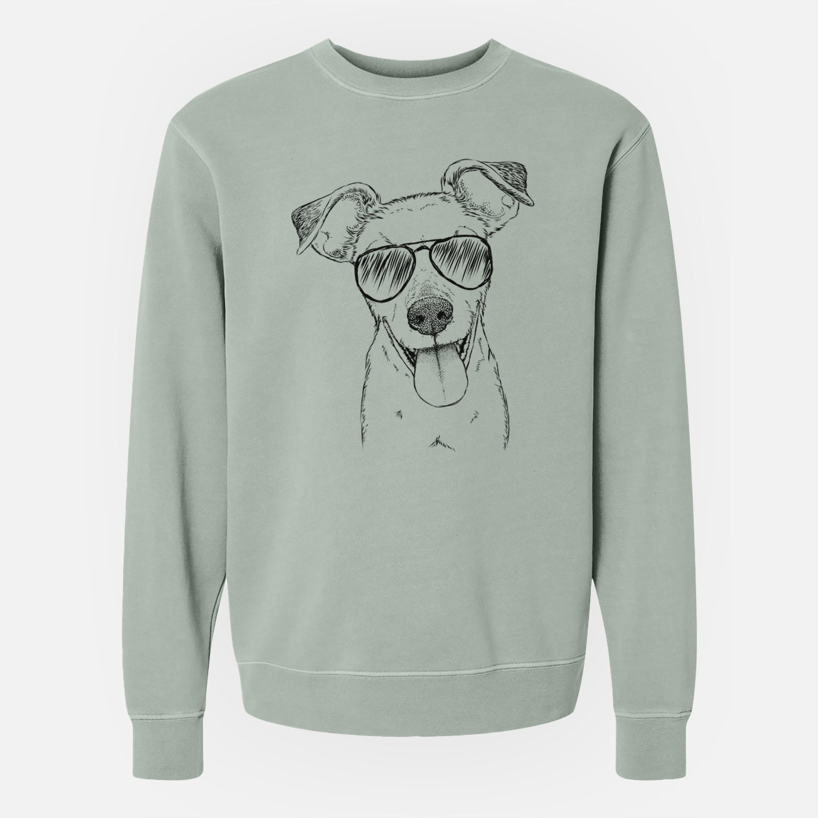 Aviator Tyler the Mixed Breed - Unisex Pigment Dyed Crew Sweatshirt