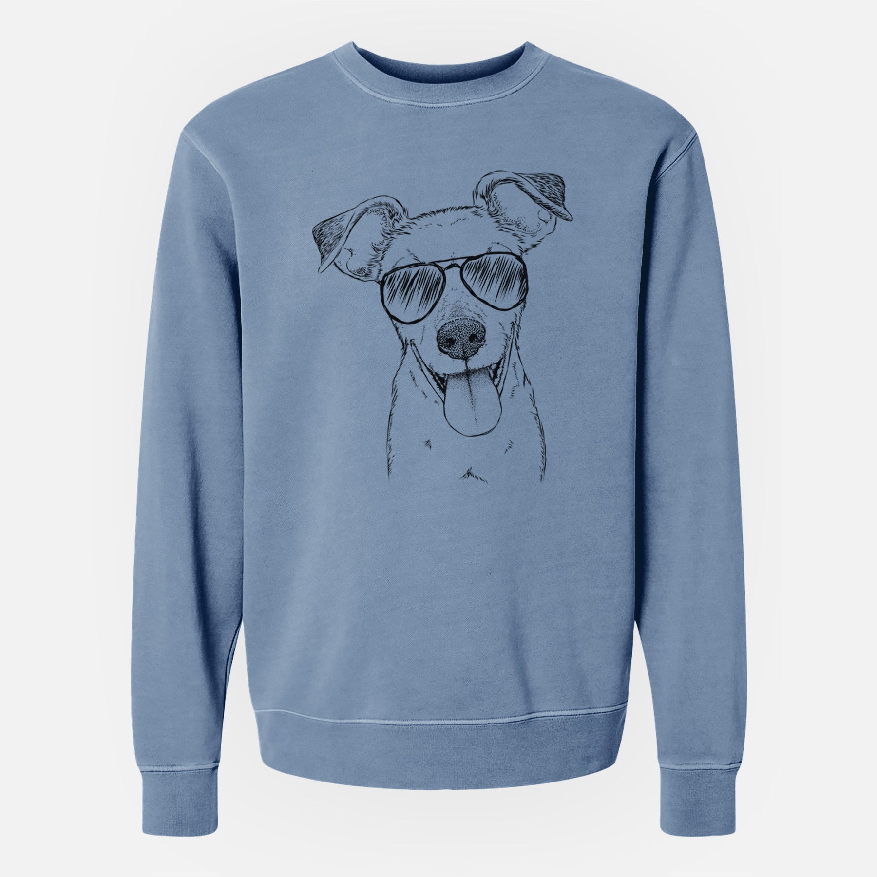 Aviator Tyler the Mixed Breed - Unisex Pigment Dyed Crew Sweatshirt