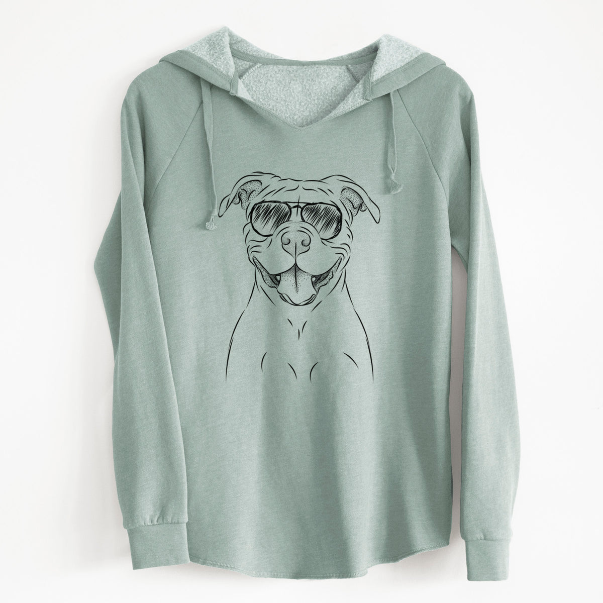 Aviator Tyson the American Bulldog - Cali Wave Hooded Sweatshirt