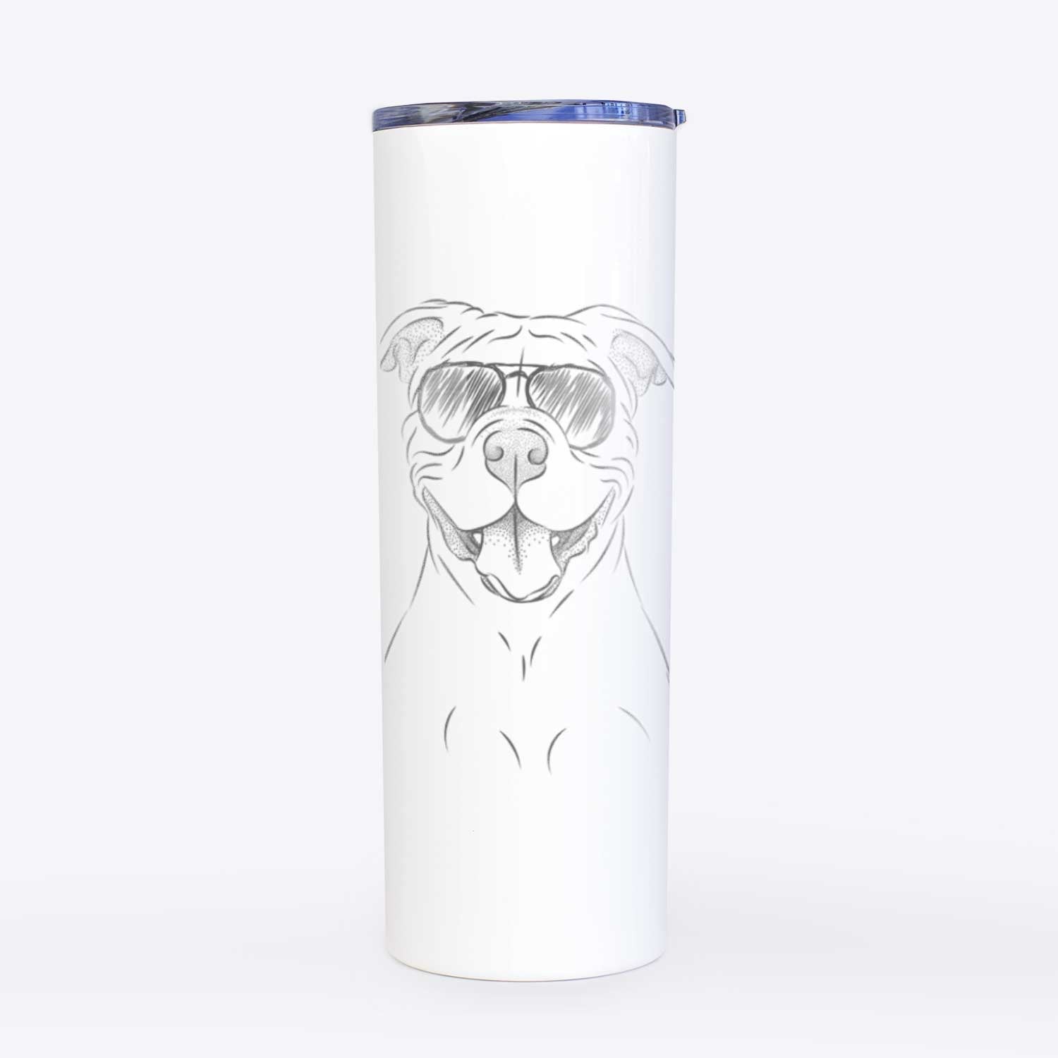 Tyson the American Bulldog - 20oz Skinny Tumbler