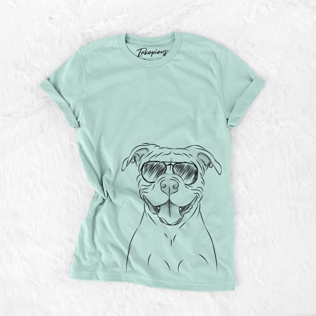Aviator Tyson the American Bulldog - Unisex Crewneck