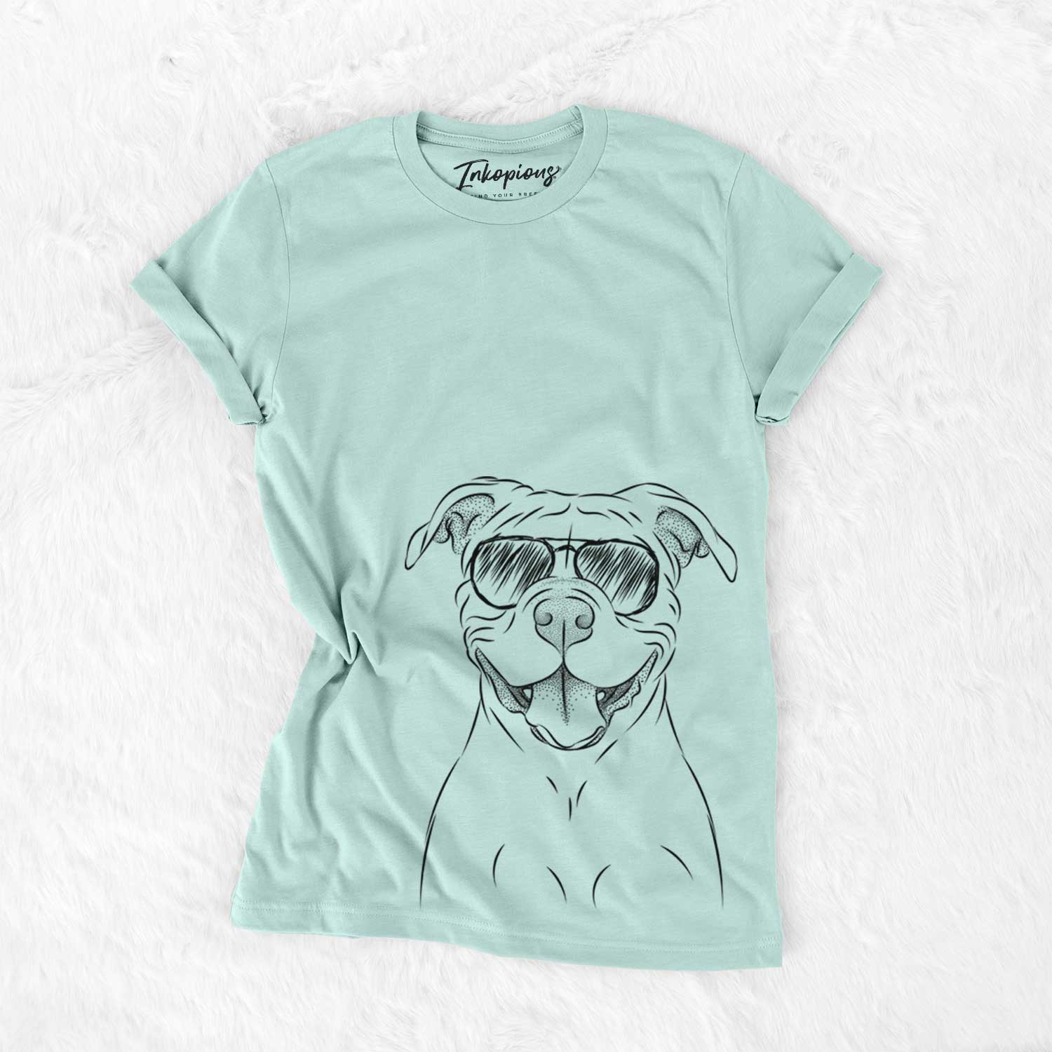 Aviator Tyson the American Bulldog - Unisex Crewneck