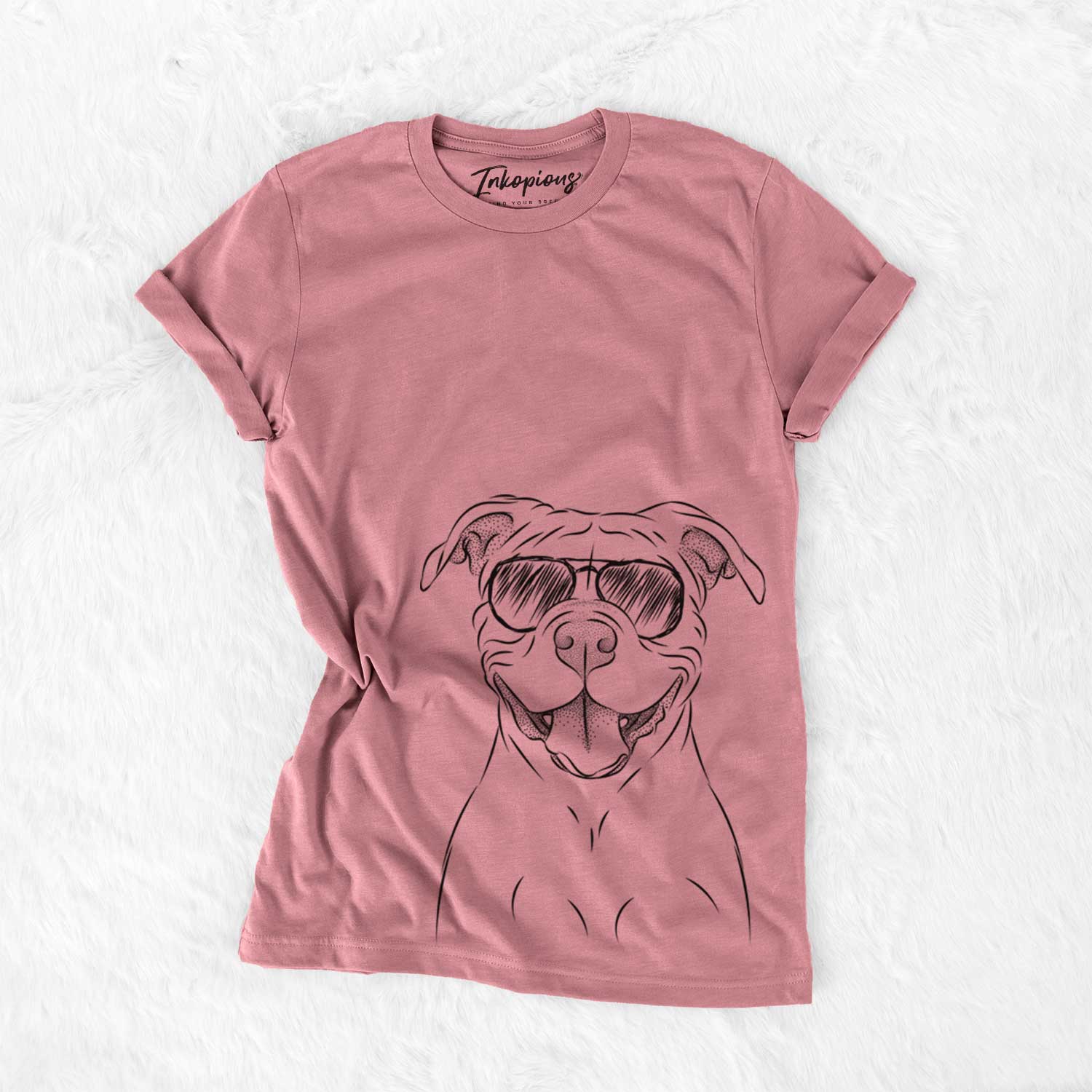 Aviator Tyson the American Bulldog - Unisex Crewneck