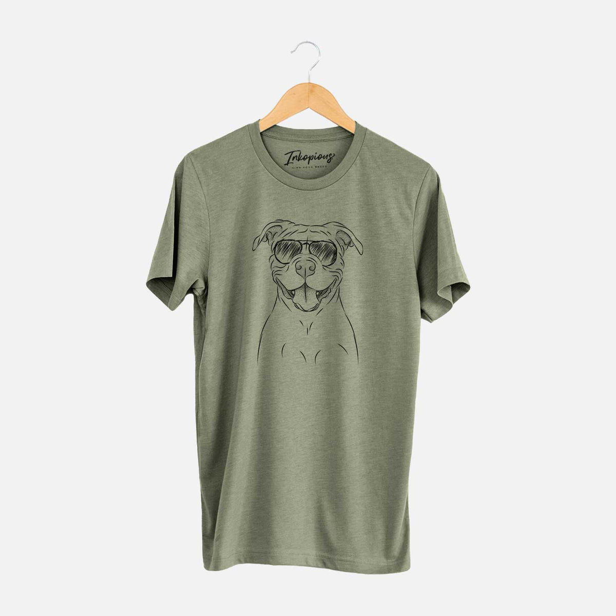 Aviator Tyson the American Bulldog - Unisex Crewneck