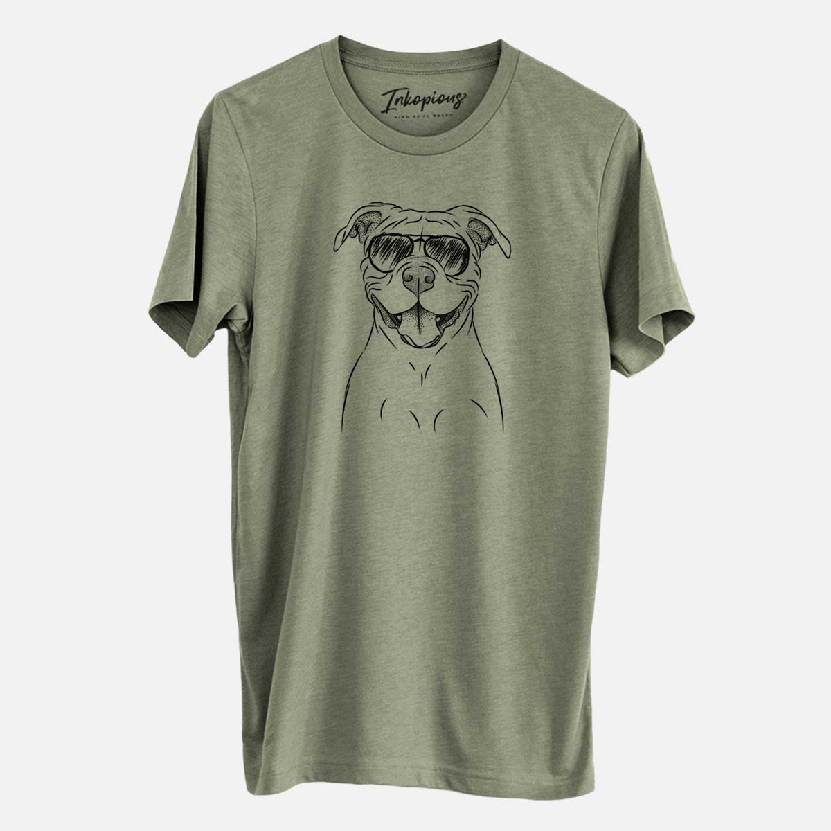 Aviator Tyson the American Bulldog - Unisex Crewneck
