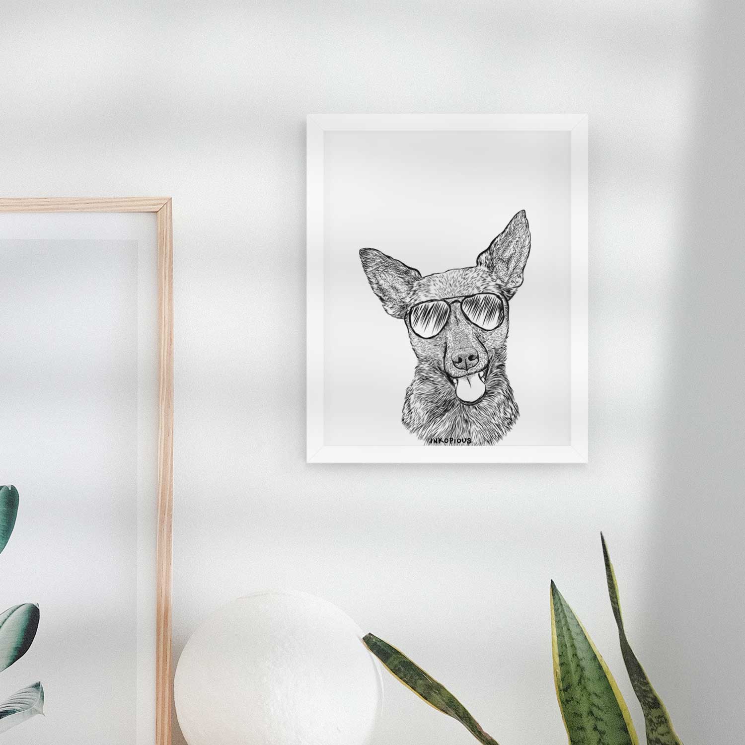 Ursa the Mixed Breed Art Print