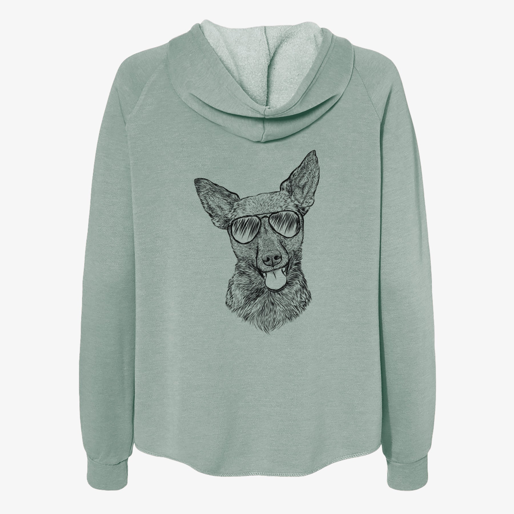 Ursa the Mixed Breed - Women's Cali Wave Zip-Up Sweatshirt