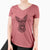 Aviator Ursa the Mixed Breed - Women's V-neck Shirt