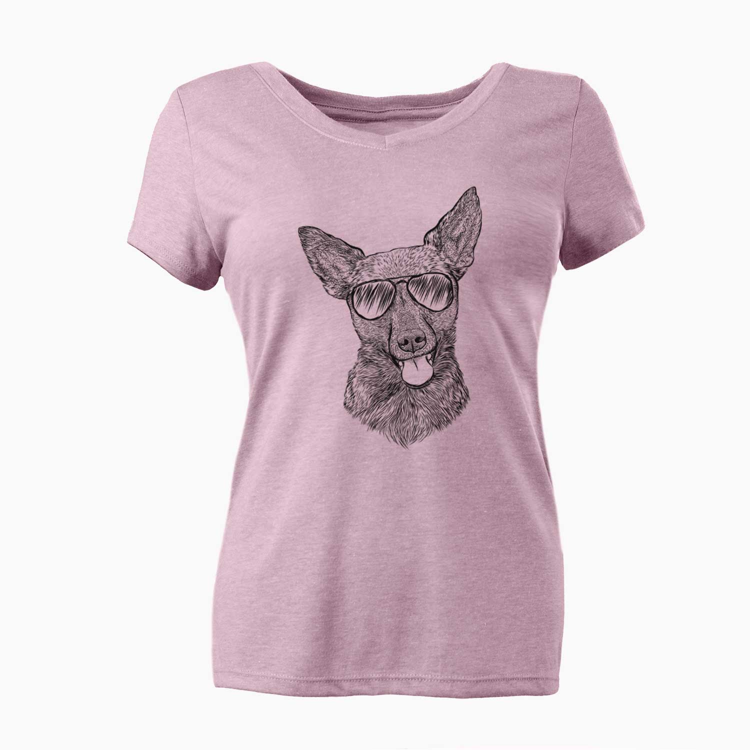 Aviator Ursa the Mixed Breed - Women's V-neck Shirt