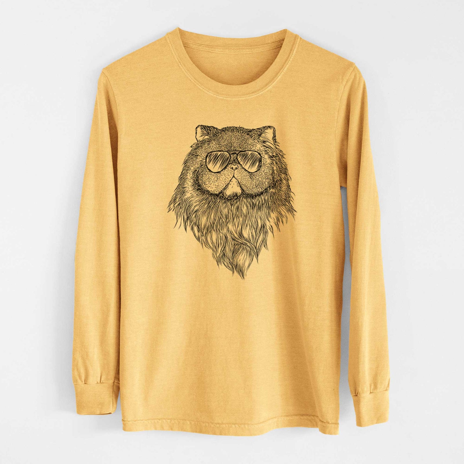 Aviators Vader the Persian Cat - Heavyweight 100% Cotton Long Sleeve