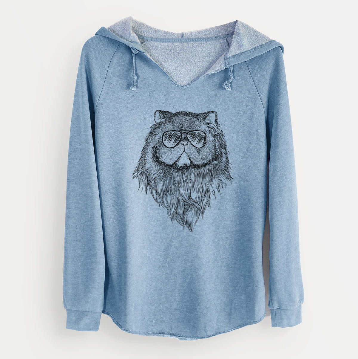 Aviator Vader the Persian Cat - Cali Wave Hooded Sweatshirt