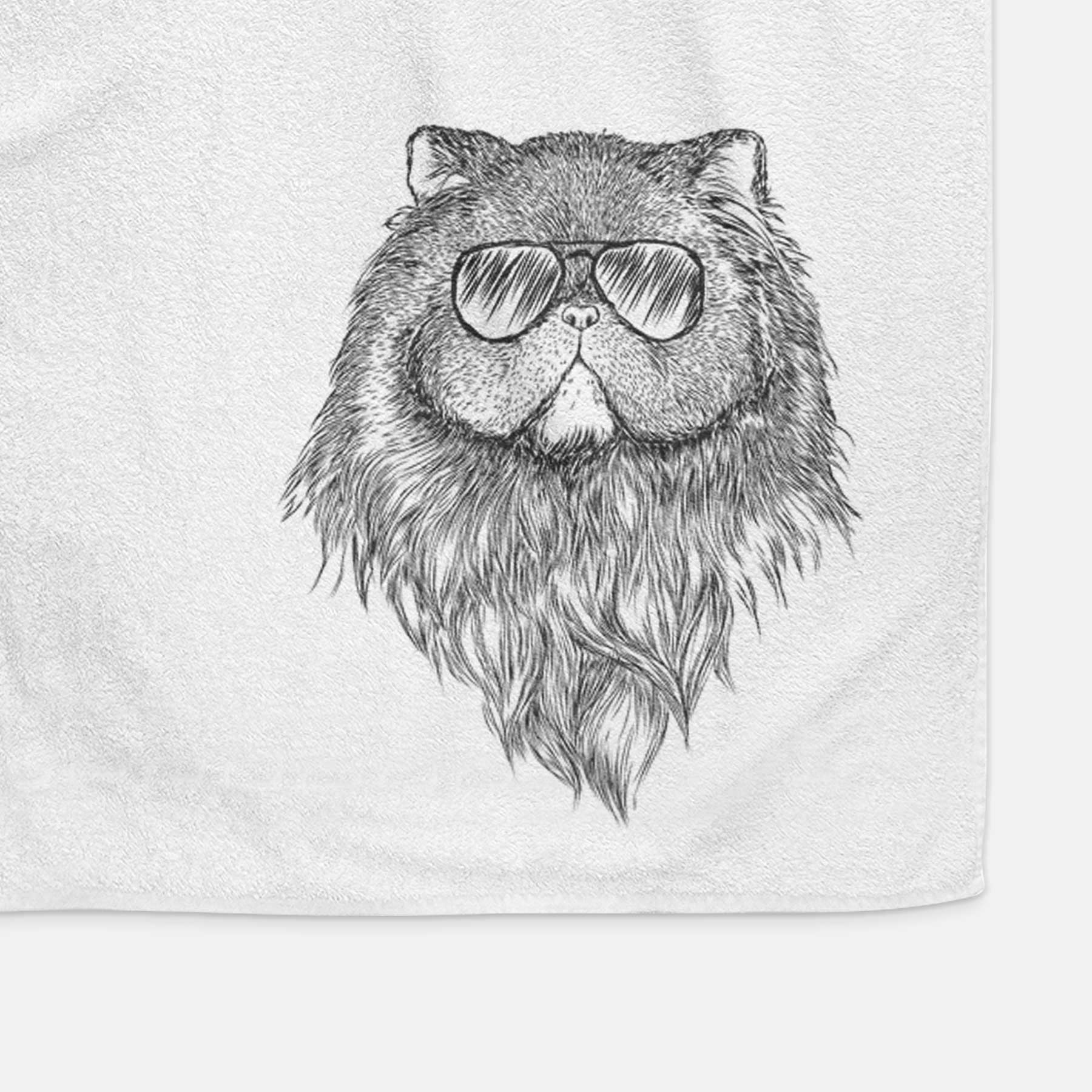 Vader the Persian Cat Decorative Hand Towel