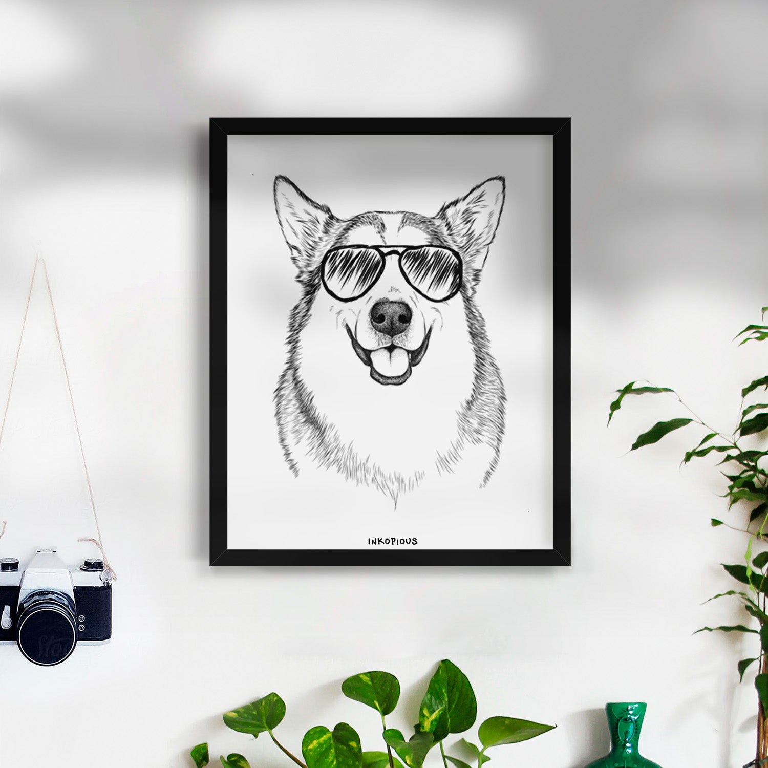 Vader the Alaskan Malamute Art Print