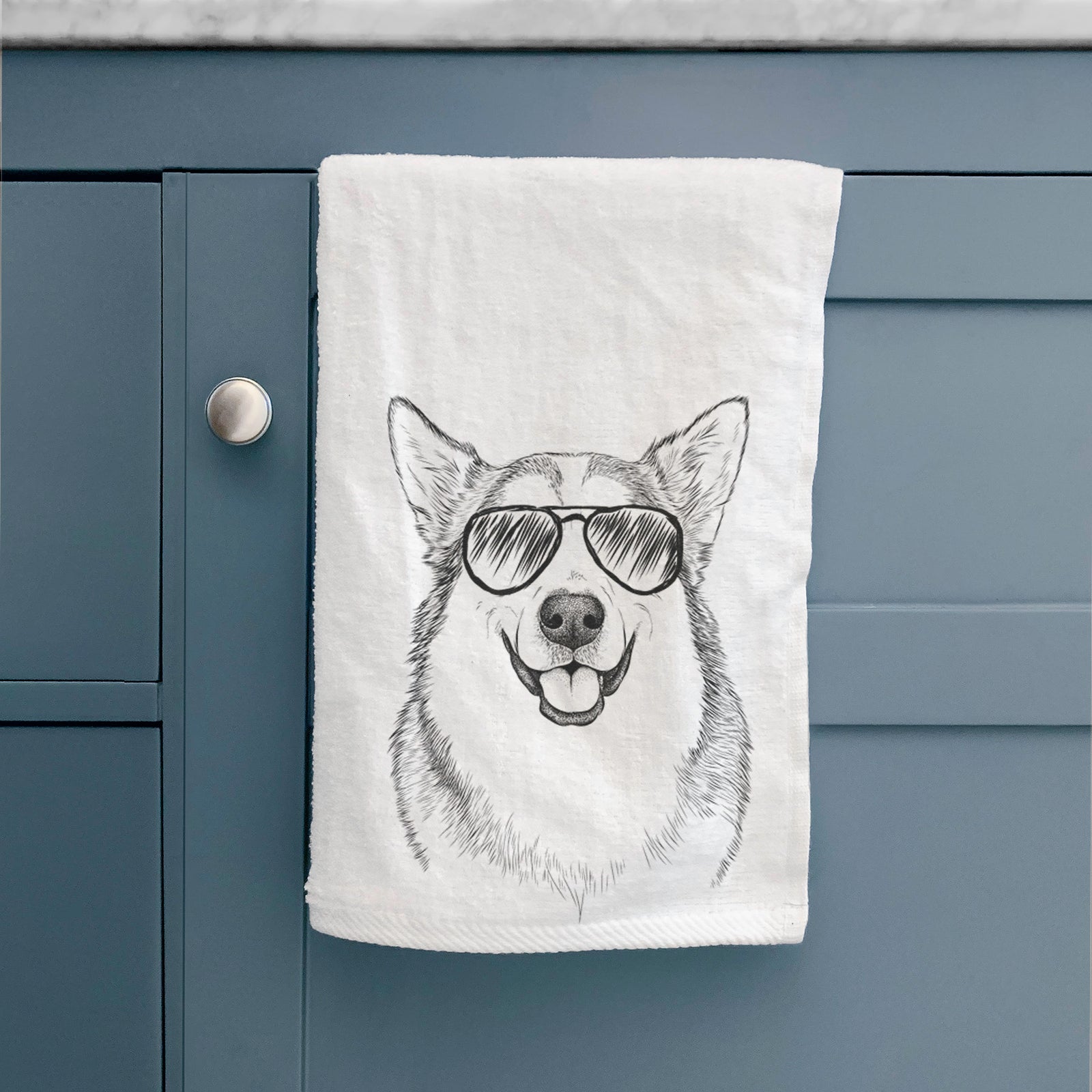 Vader the Alaskan Malamute Decorative Hand Towel