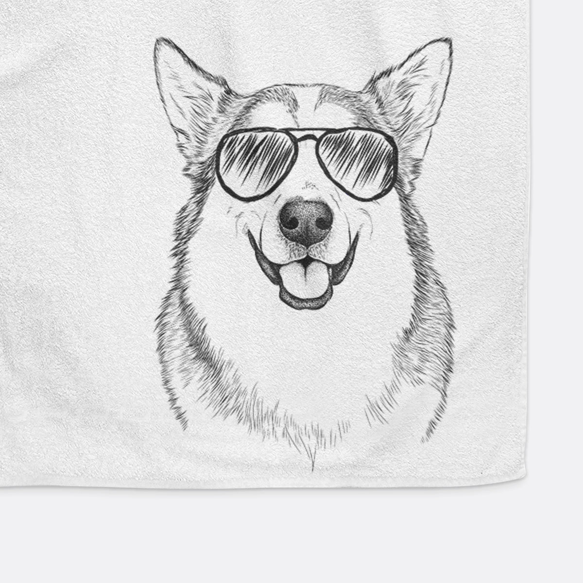 Vader the Alaskan Malamute Decorative Hand Towel