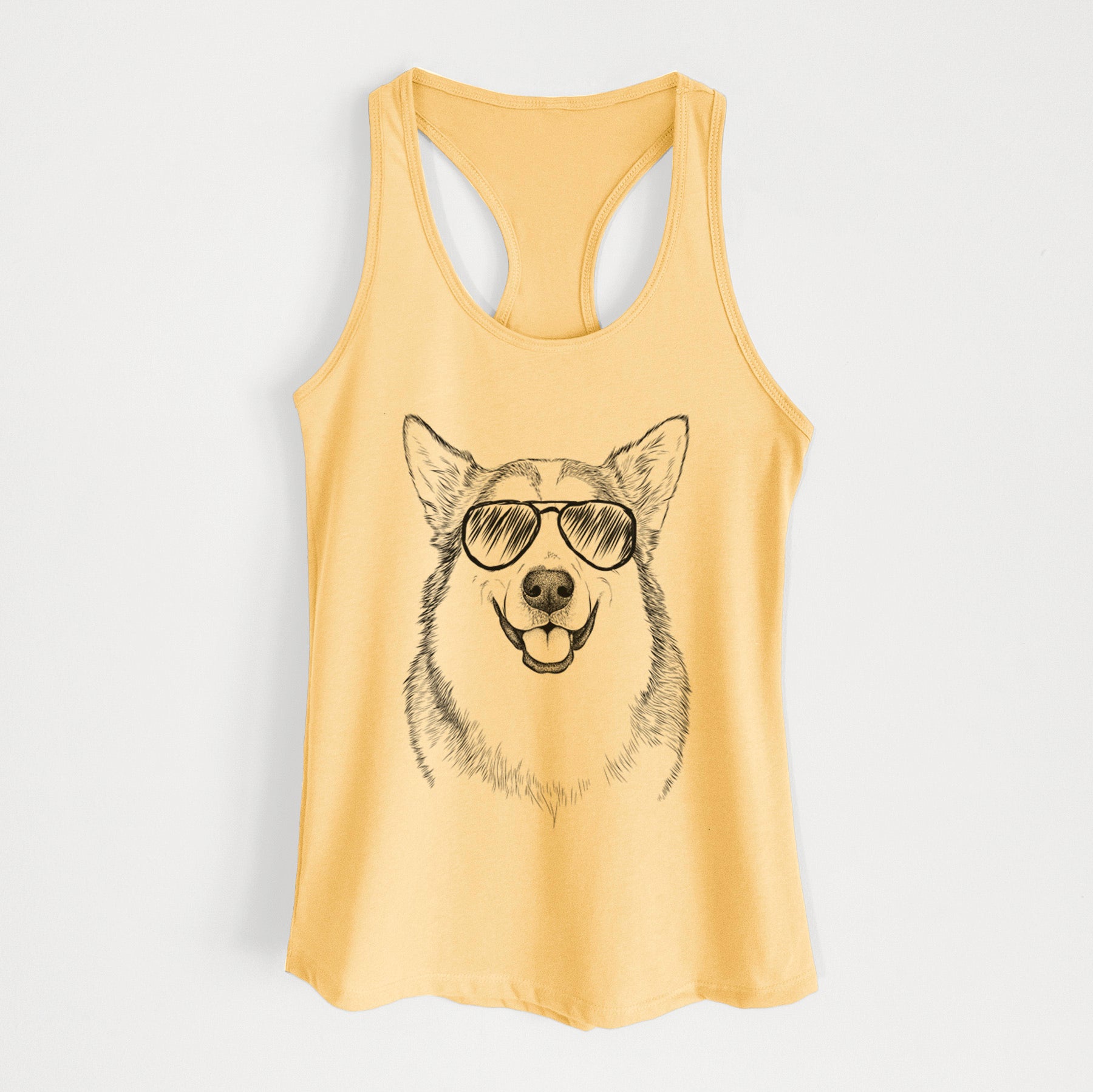 Vader the Alaskan Malamute - Women's Racerback Tanktop