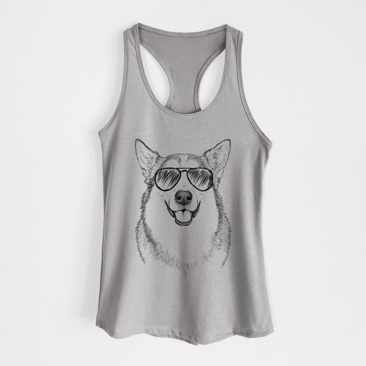 Vader the Alaskan Malamute - Women&#39;s Racerback Tanktop