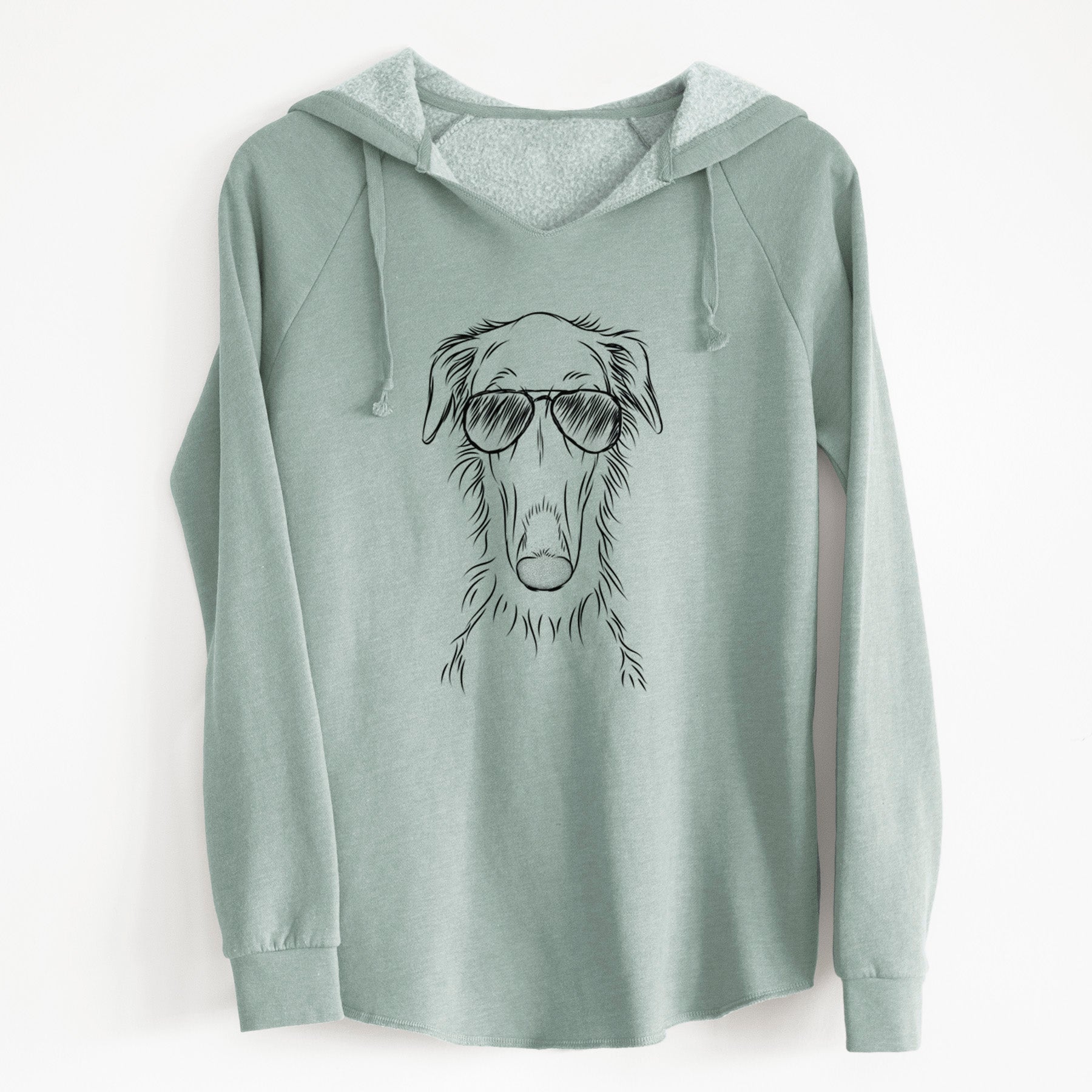 Aviator Vaughn the Borzoi - Cali Wave Hooded Sweatshirt