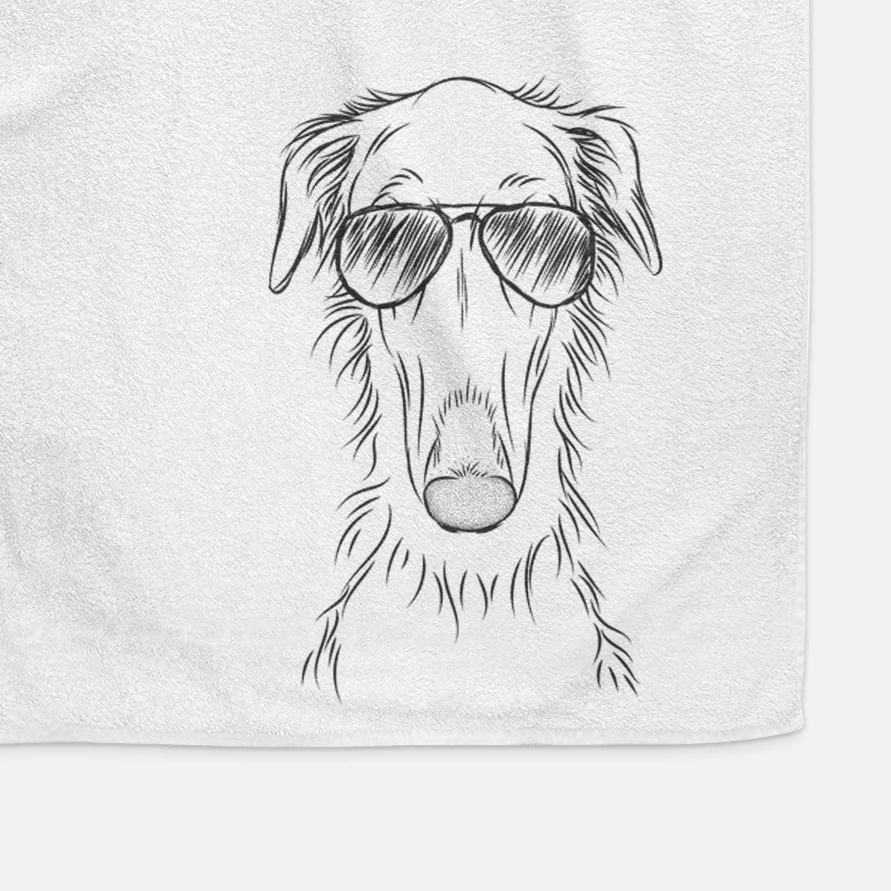 Vaughn the Borzoi Decorative Hand Towel