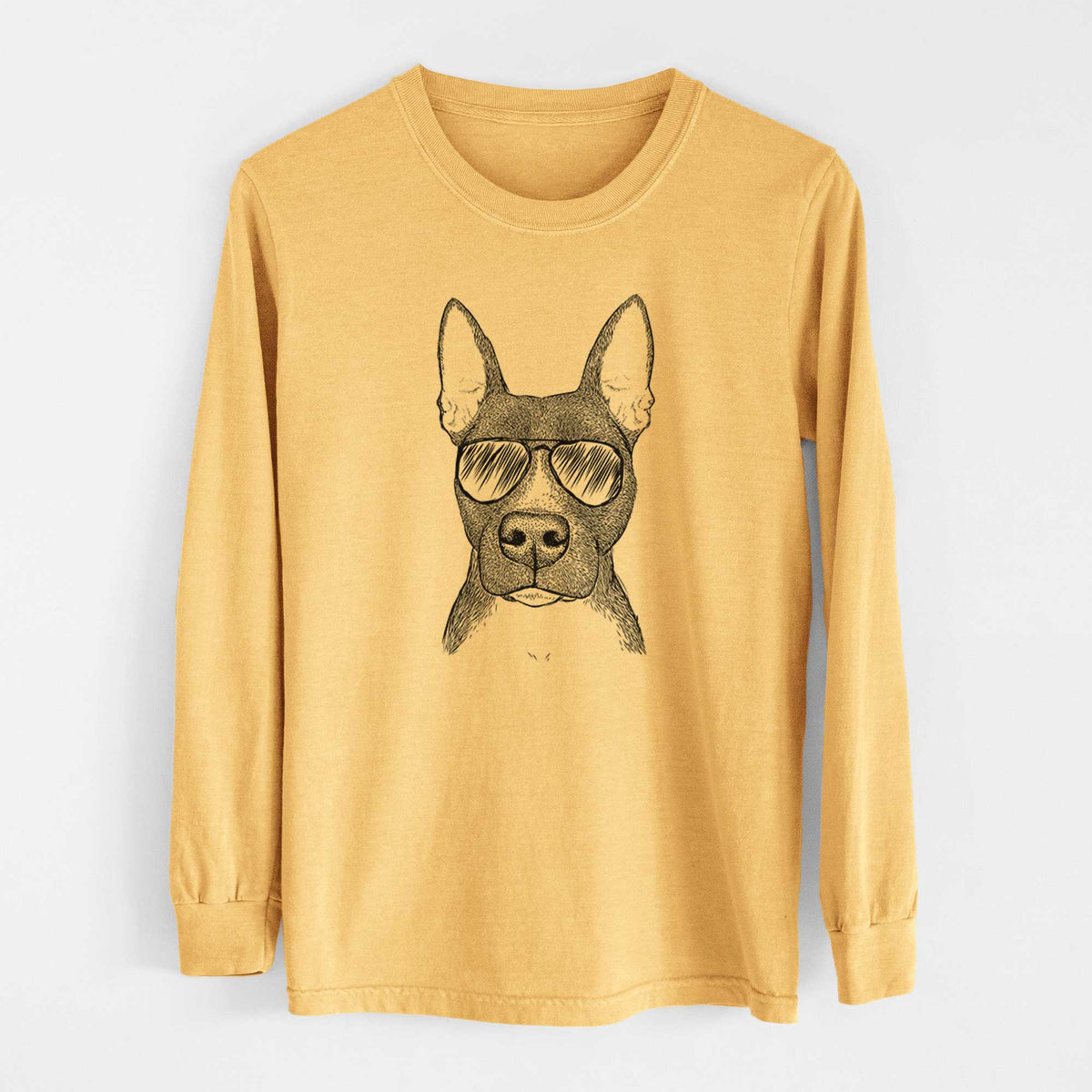 Aviators Violet the Pitbull - Heavyweight 100% Cotton Long Sleeve